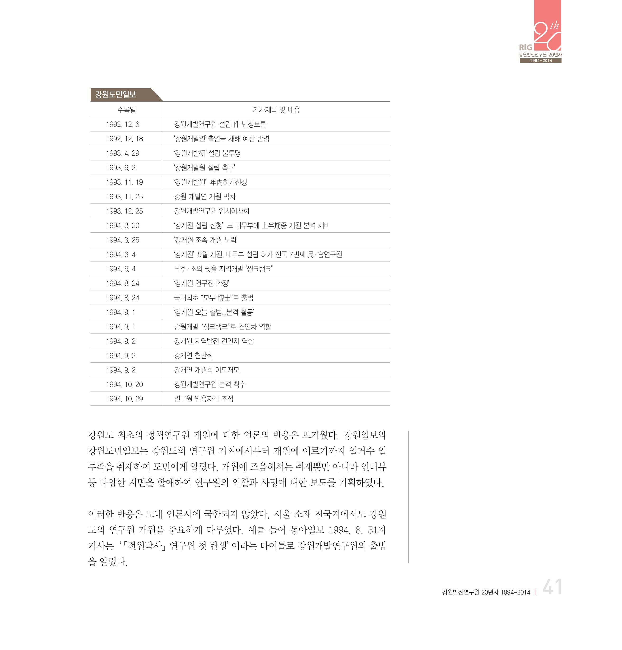 강원연구원 20년사 41페이지