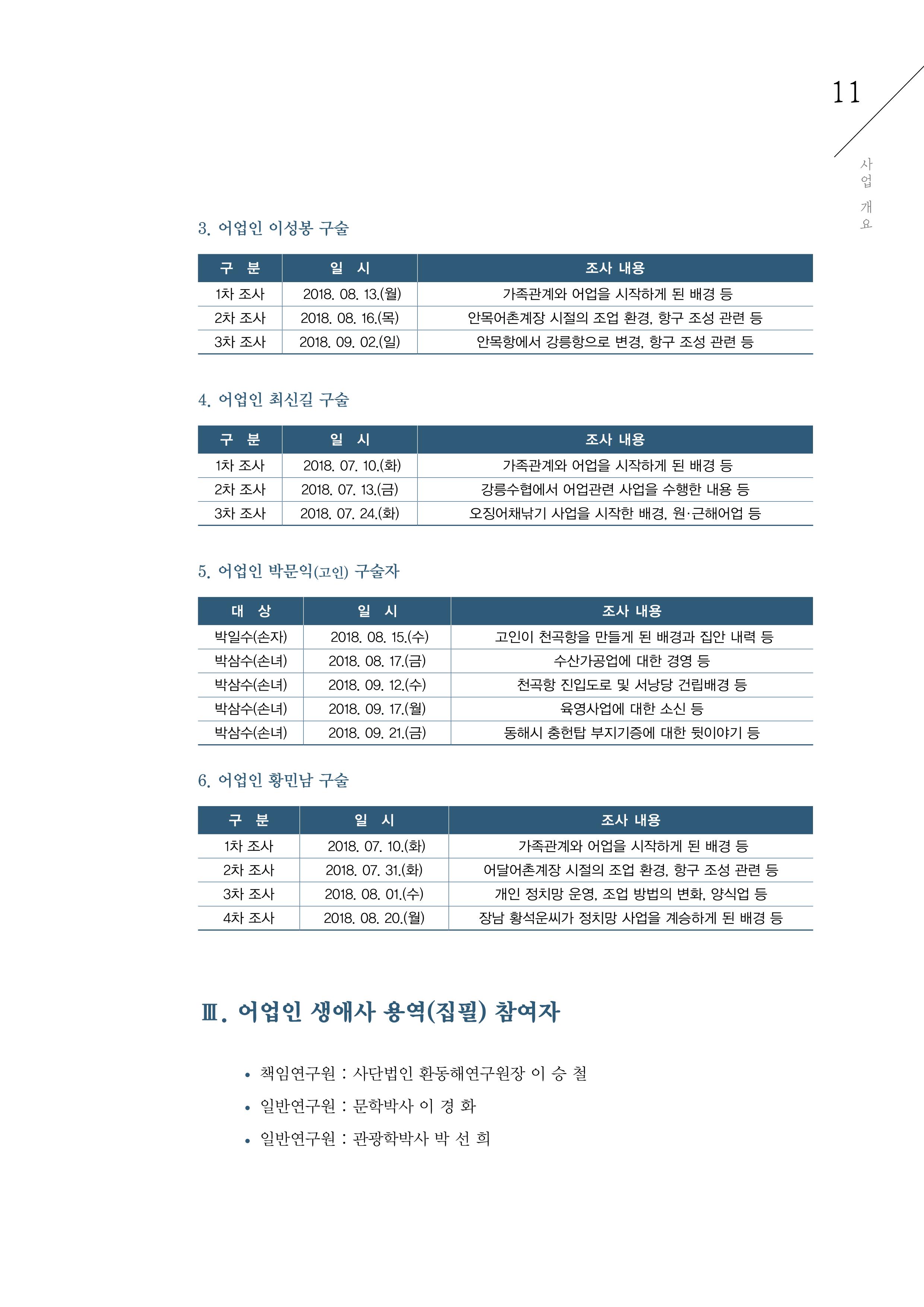 강원도 동해안 어업인생애사 11페이지