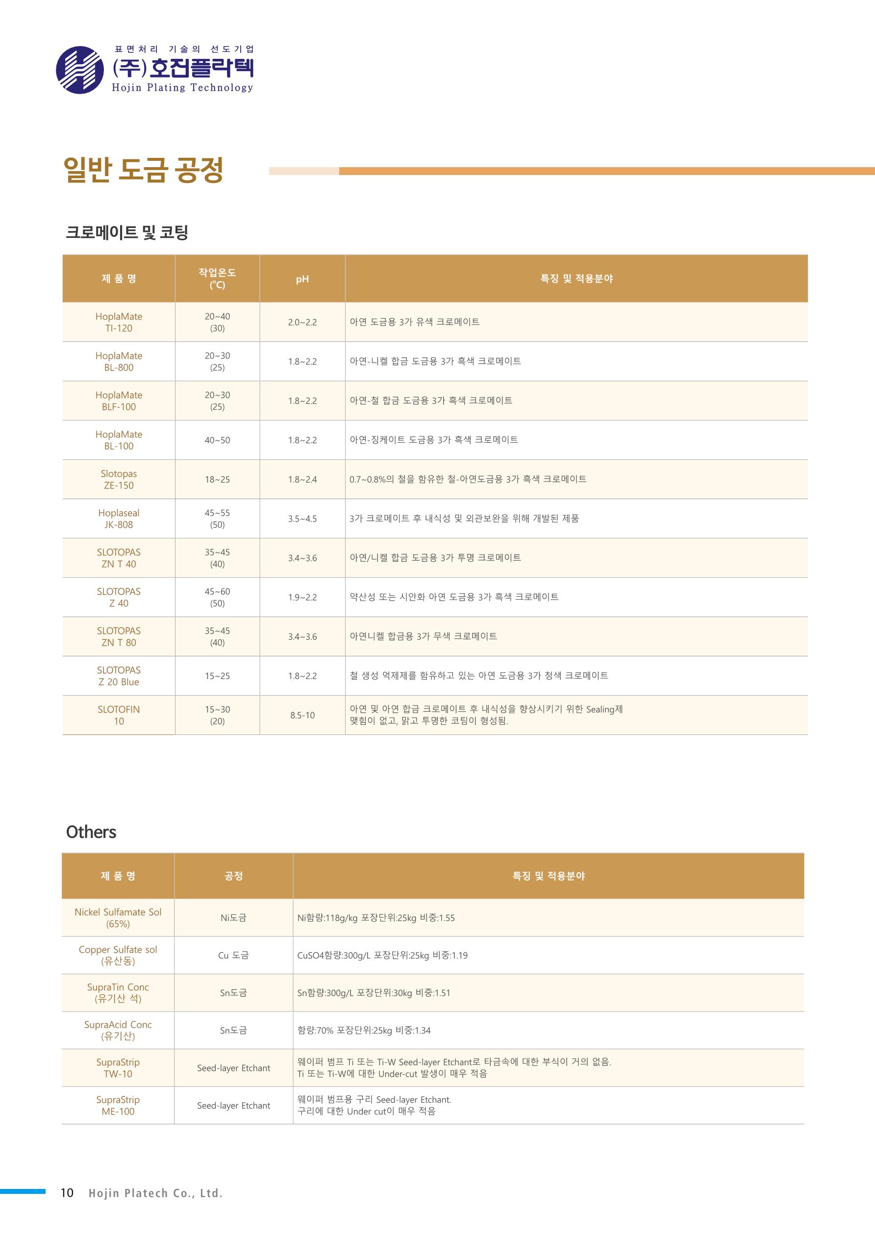 호진플라텍 제품정보 10페이지
