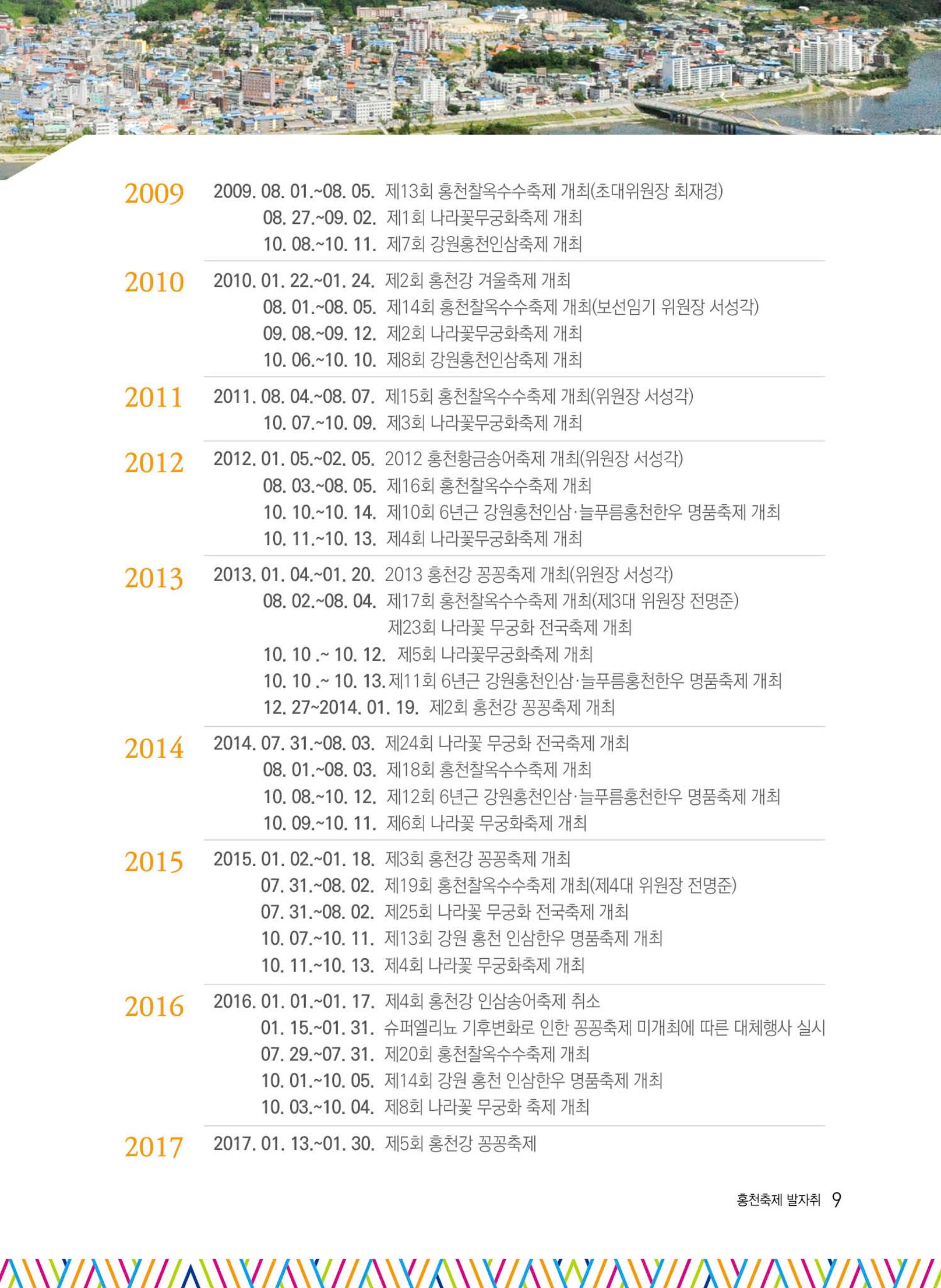 홍천 축제 발자취 9페이지