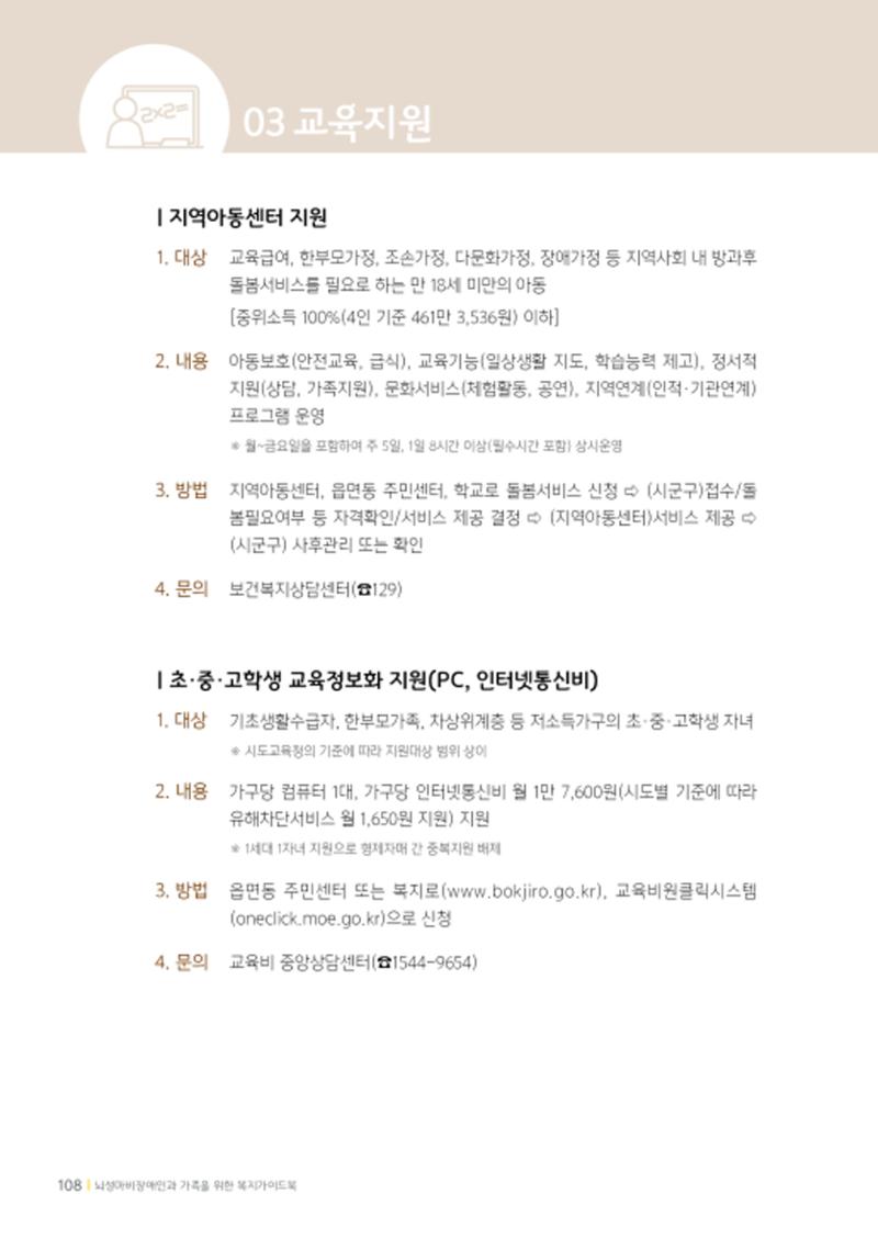 2020년 뇌성마비장애인과 가족을 위한 복지가이드북  107페이지