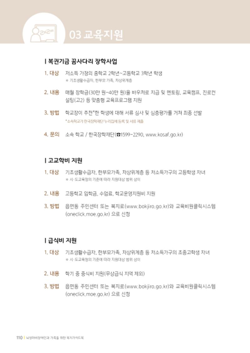 2020년 뇌성마비장애인과 가족을 위한 복지가이드북  109페이지