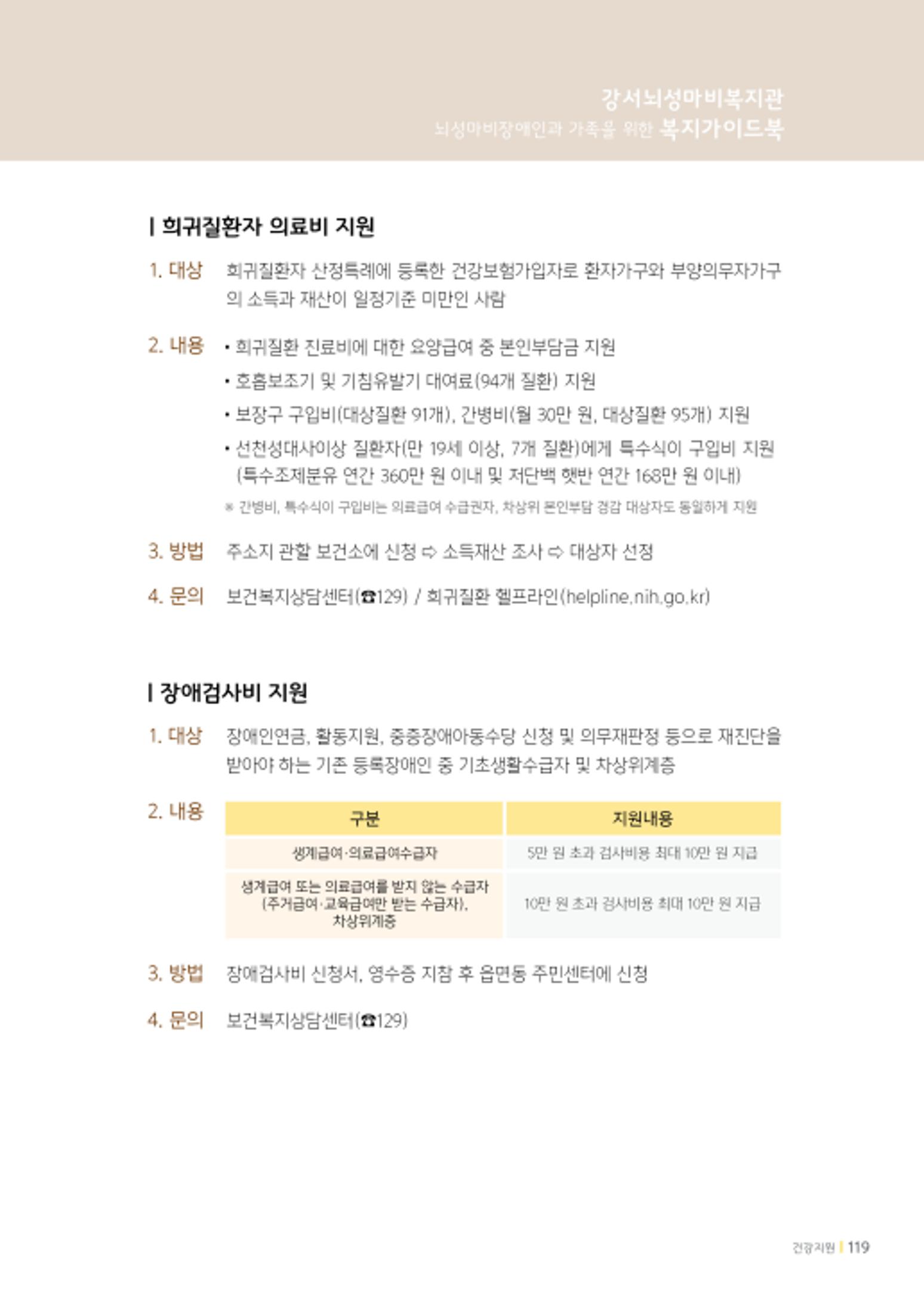 2020년 뇌성마비장애인과 가족을 위한 복지가이드북  118페이지