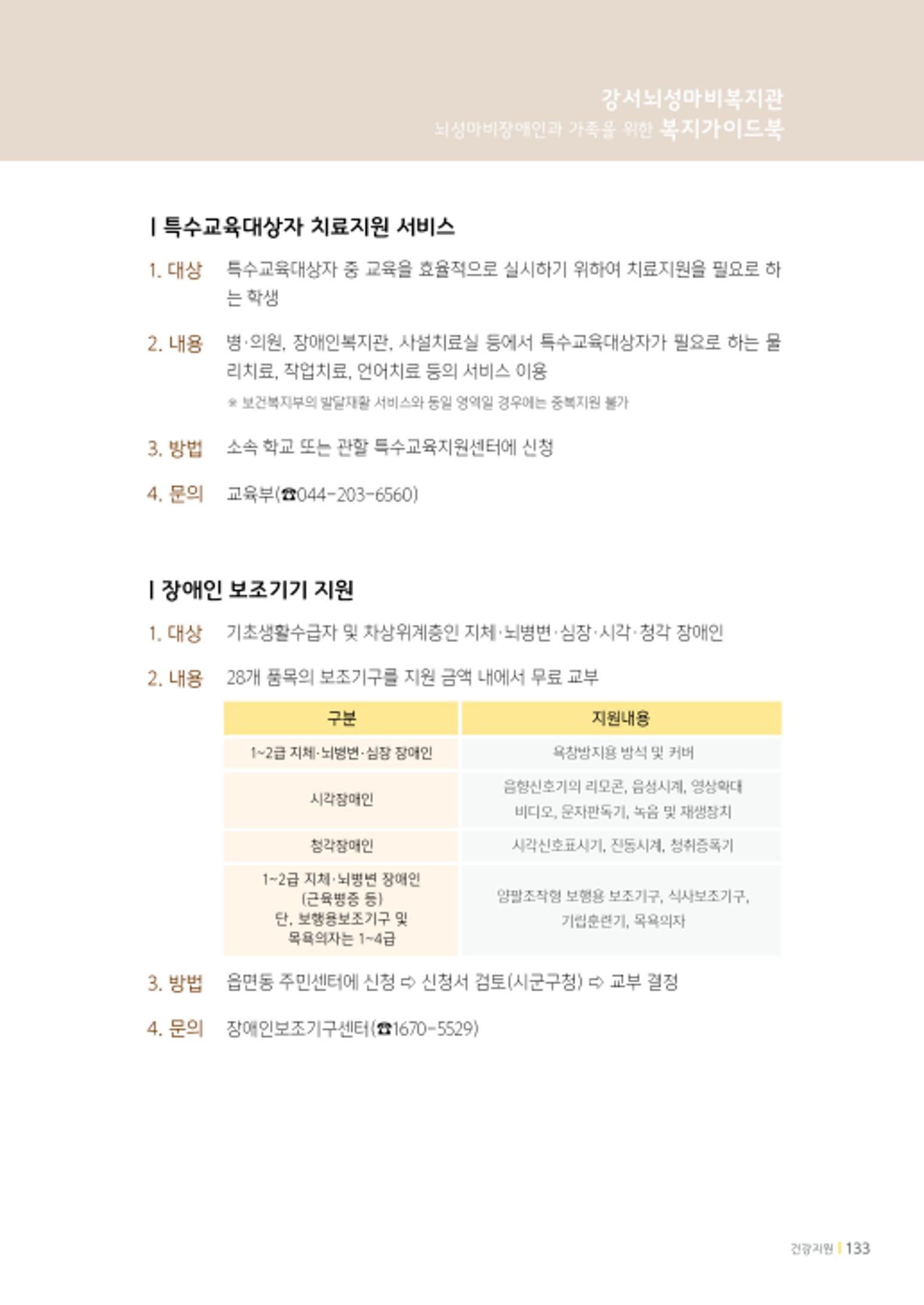 2020년 뇌성마비장애인과 가족을 위한 복지가이드북  132페이지