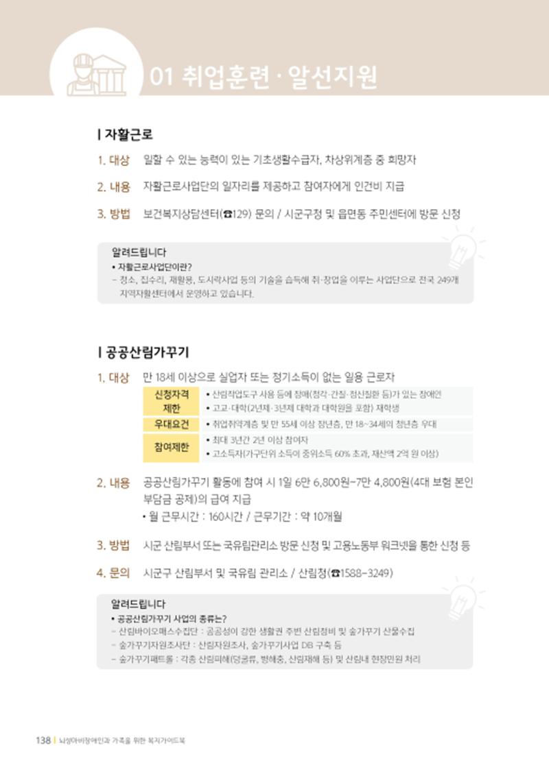 2020년 뇌성마비장애인과 가족을 위한 복지가이드북  137페이지
