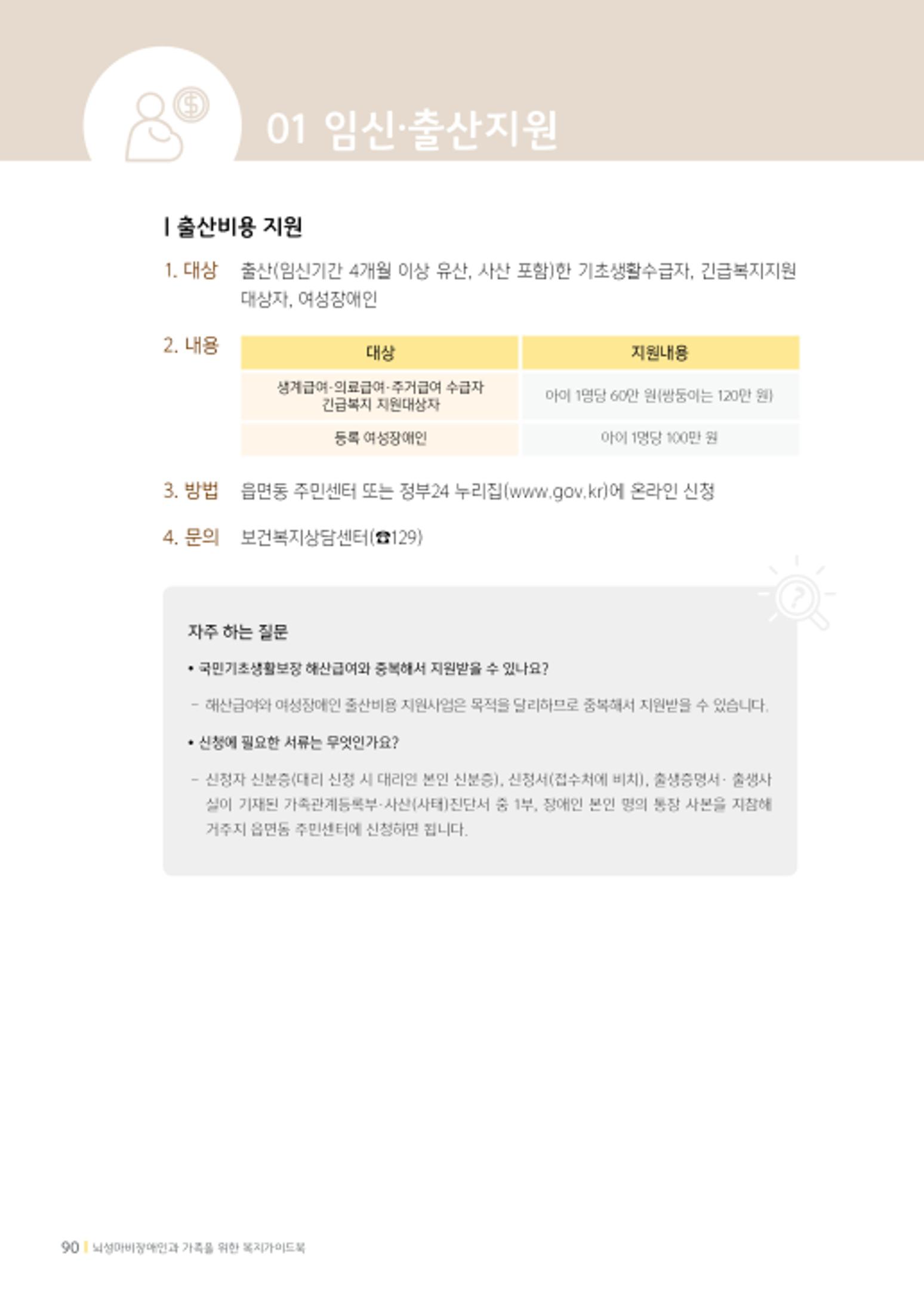 2020년 뇌성마비장애인과 가족을 위한 복지가이드북  89페이지