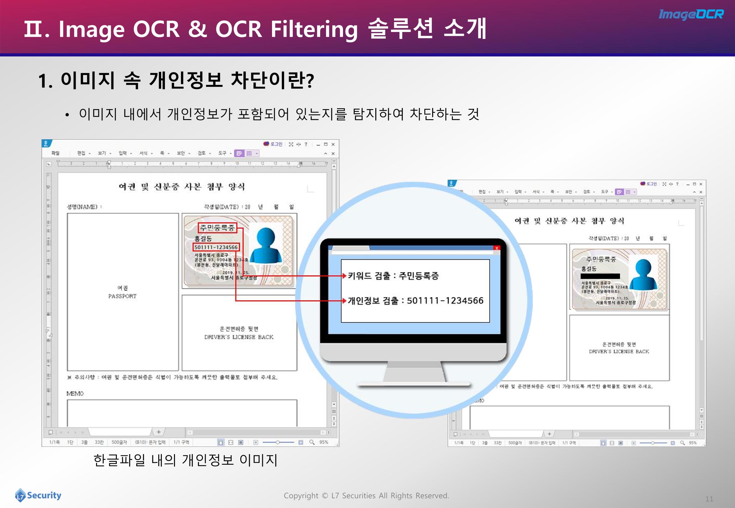 이미지개인정보추출및필터링소개자료 11페이지