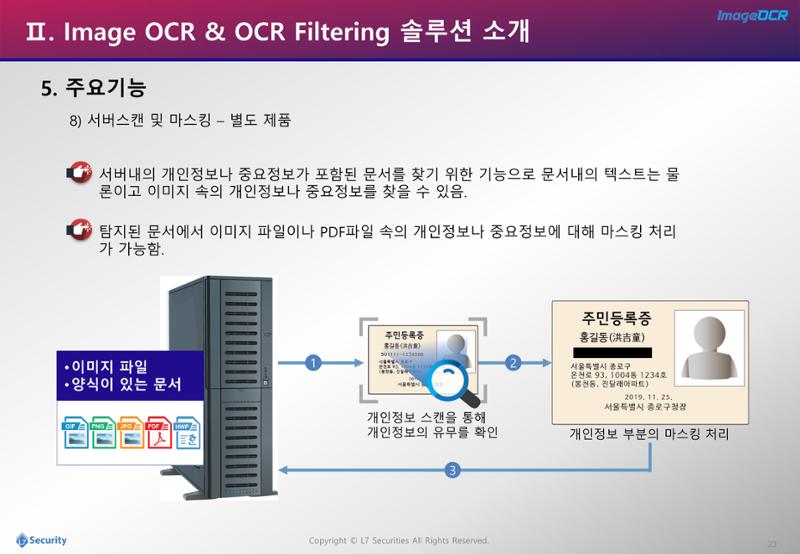 이미지개인정보추출및필터링소개자료 23페이지