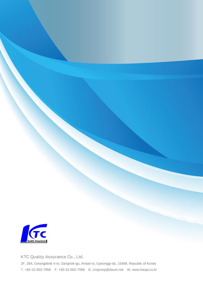 KTC인증원 영문소개서 9페이지