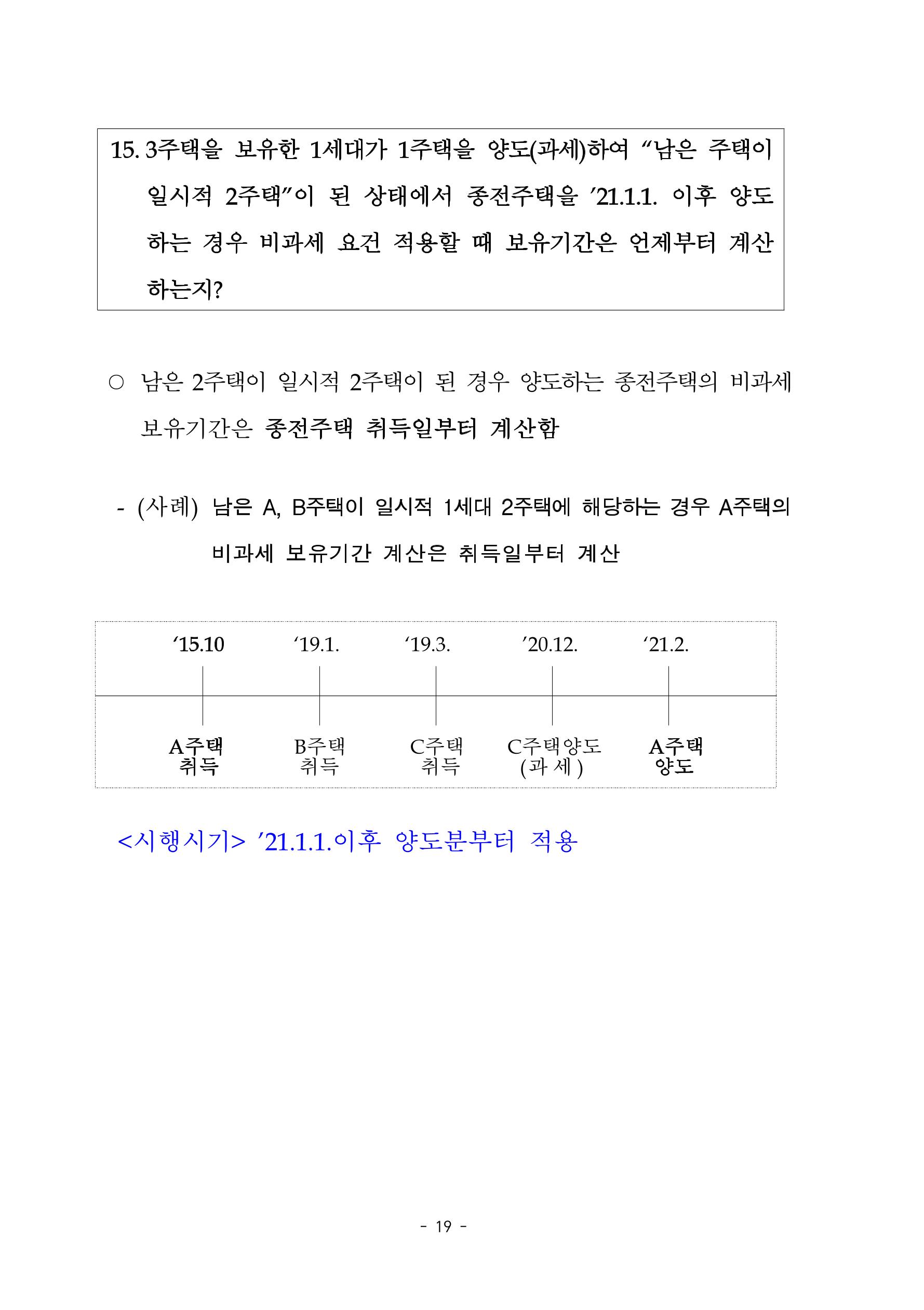 부동산3법 등 주요 개정내용 및 100문100답으로 풀어보는 주택세금 23페이지