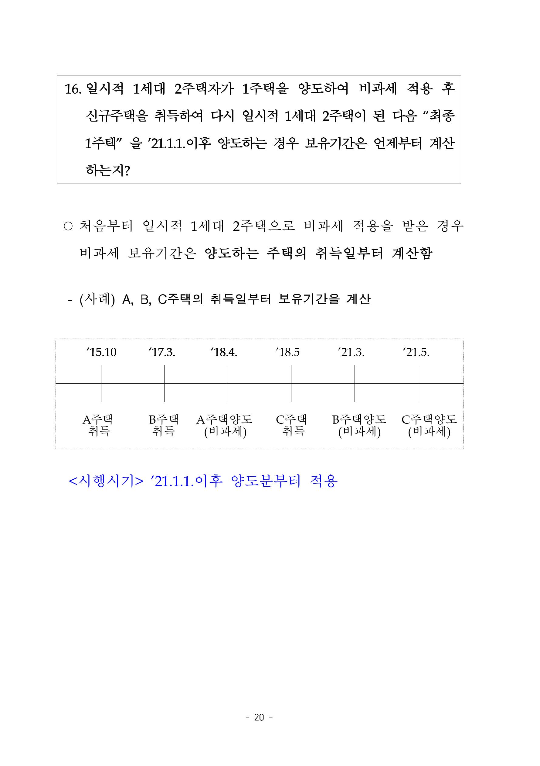 부동산3법 등 주요 개정내용 및 100문100답으로 풀어보는 주택세금 24페이지