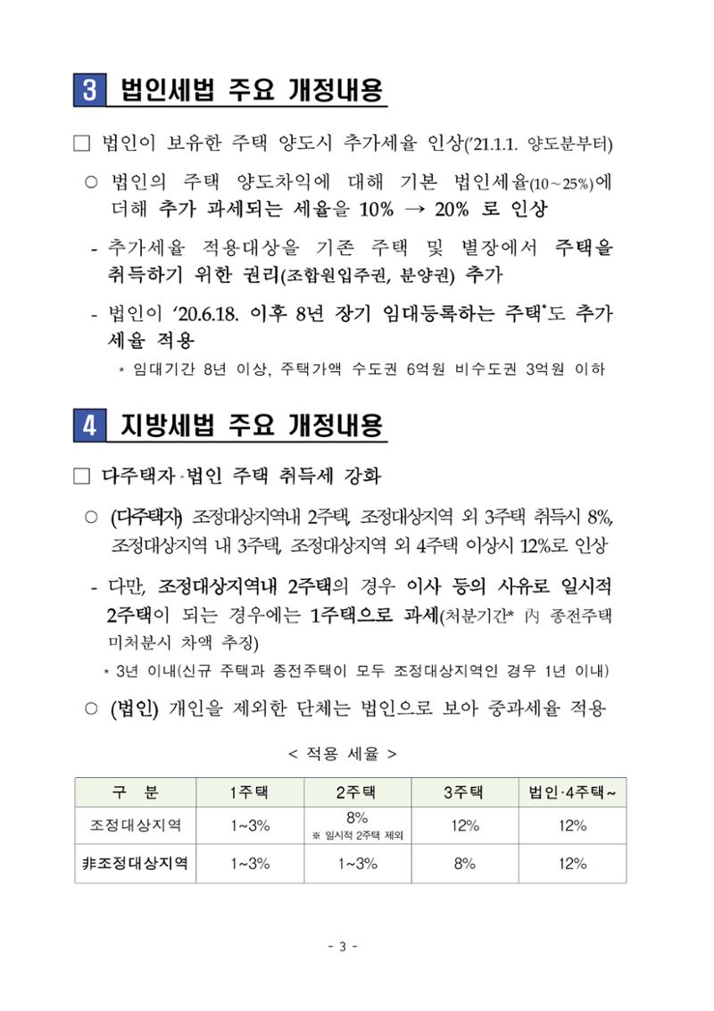 부동산3법 등 주요 개정내용 및 100문100답으로 풀어보는 주택세금 7페이지