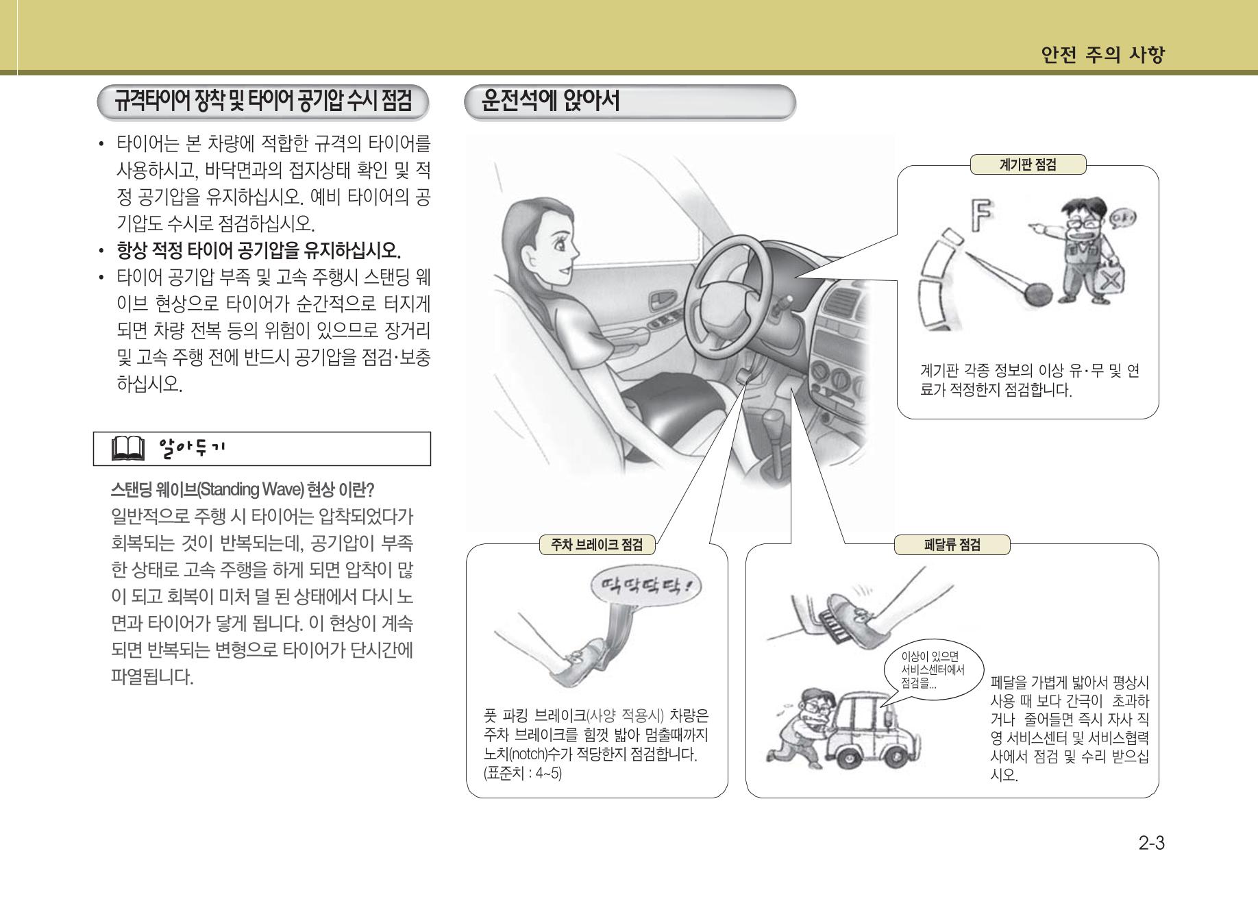 K7 차량 매뉴얼 12페이지