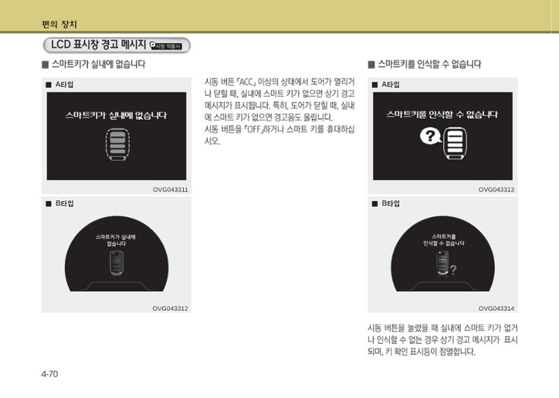 K7 차량 매뉴얼 147페이지