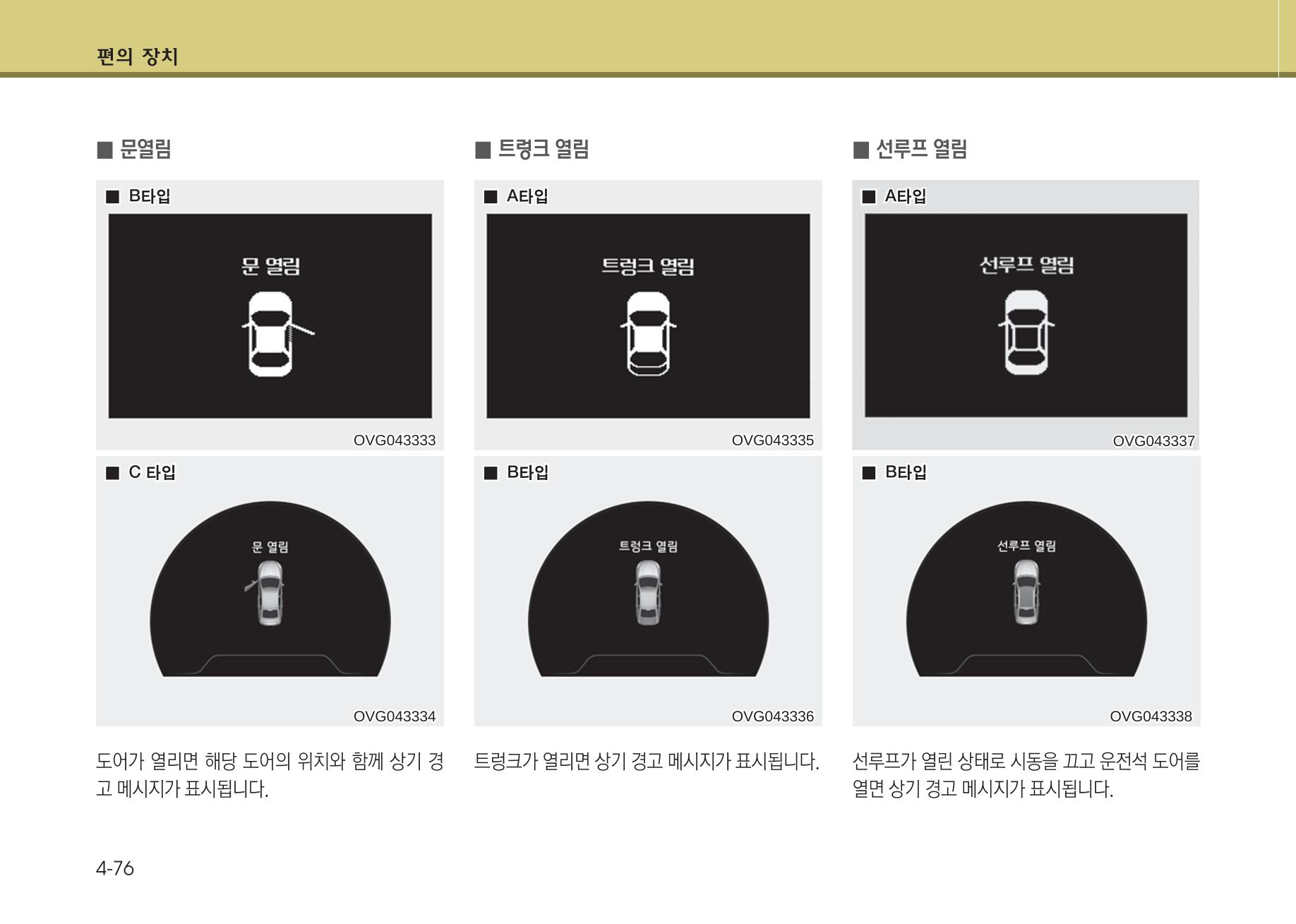 K7 차량 매뉴얼 153페이지