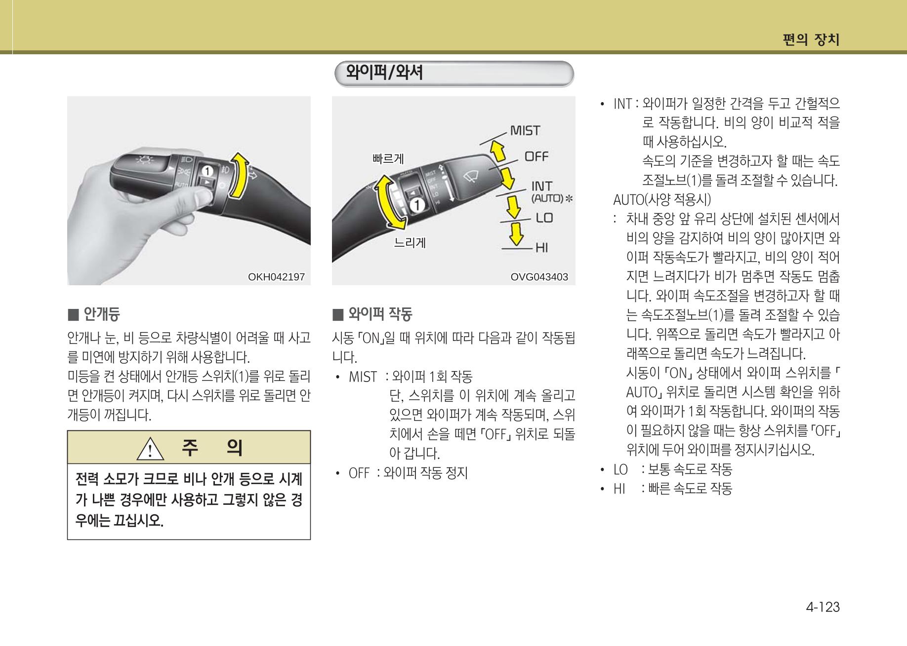 K7 차량 매뉴얼 200페이지