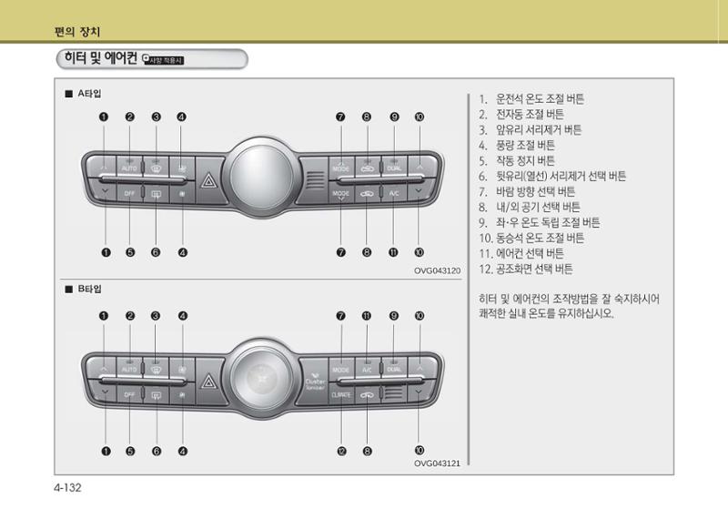 K7 차량 매뉴얼 209페이지