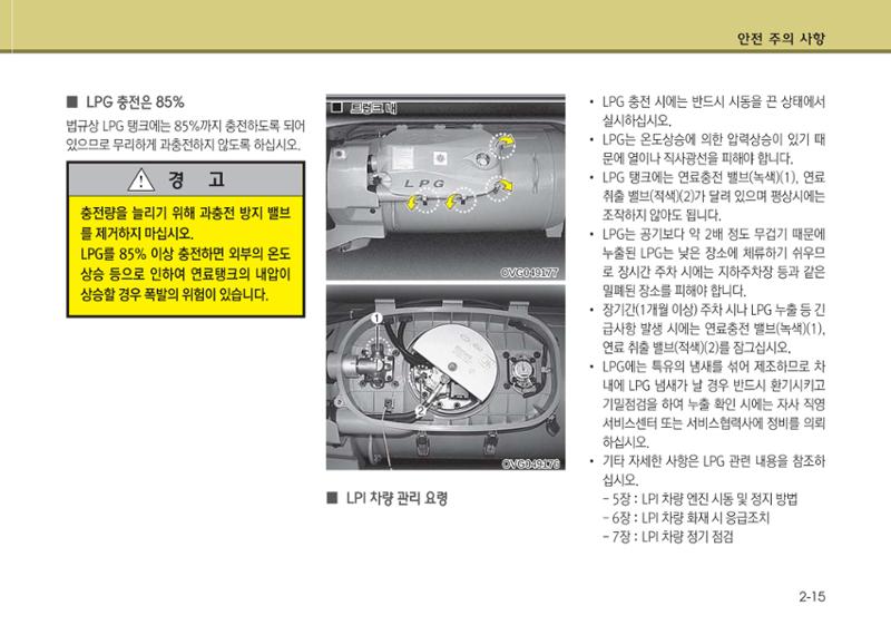 K7 차량 매뉴얼 24페이지