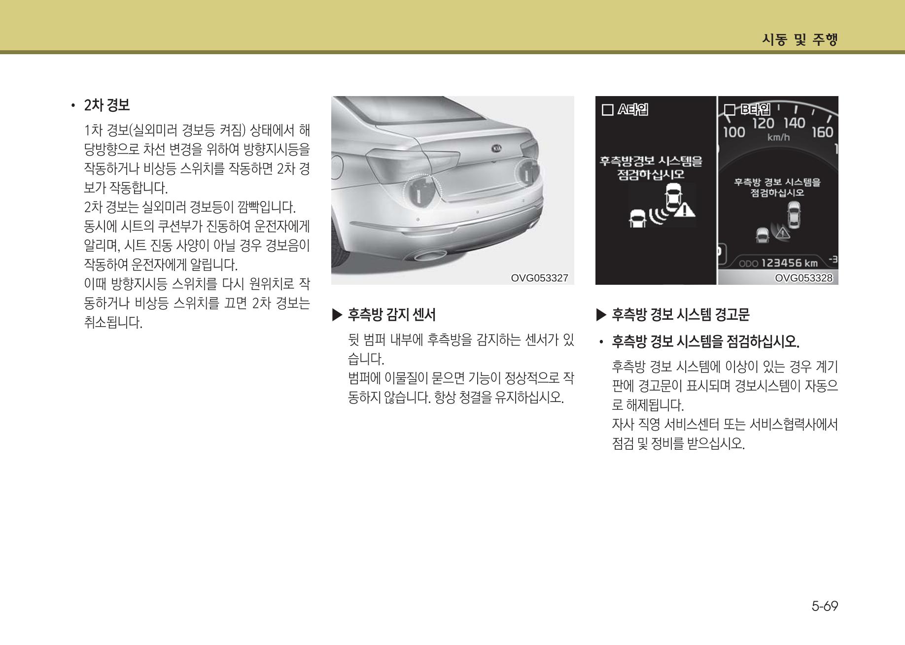K7 차량 매뉴얼 308페이지