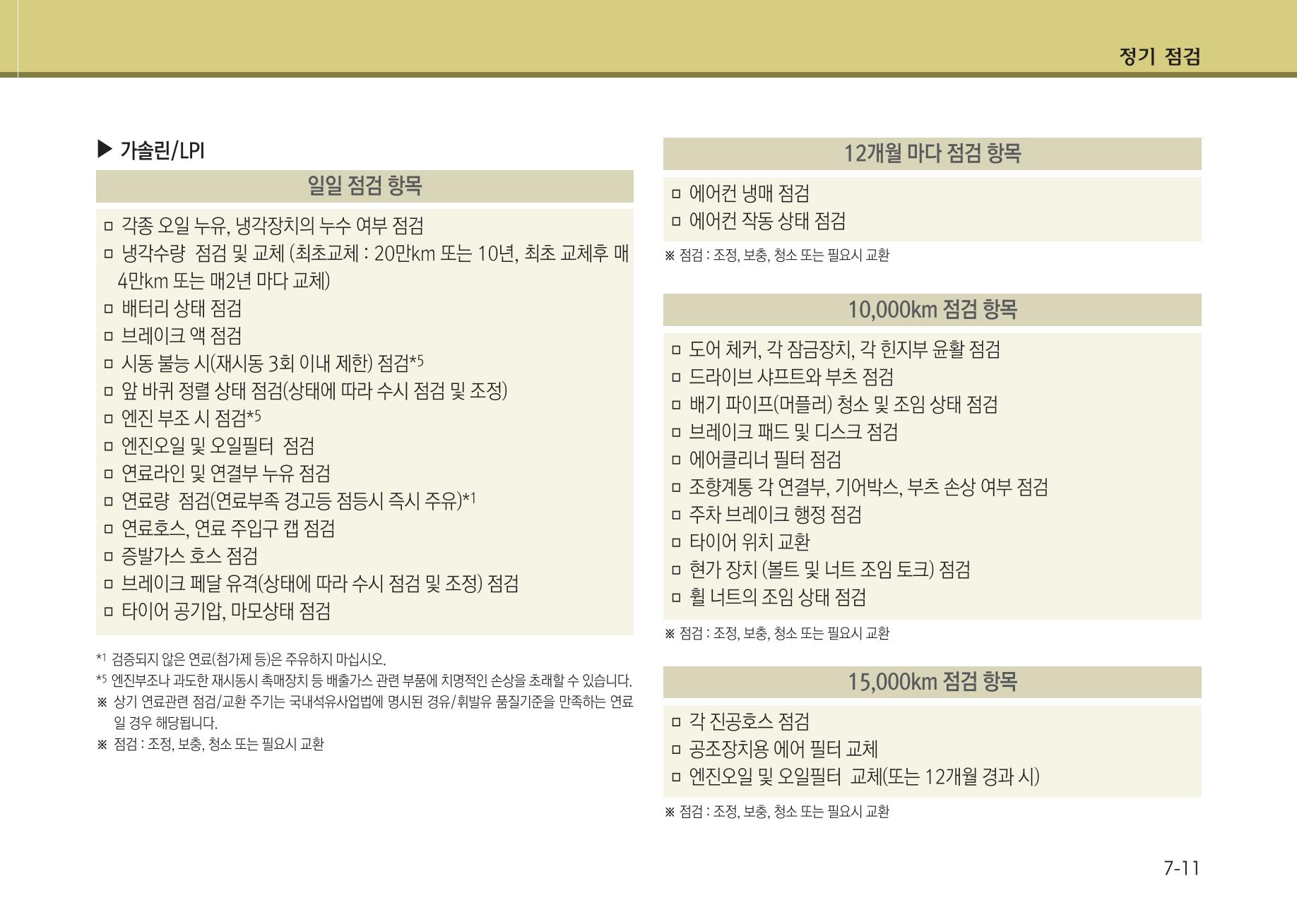 K7 차량 매뉴얼 356페이지