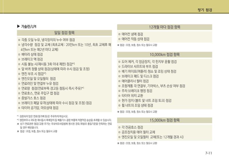 K7 차량 매뉴얼 356페이지
