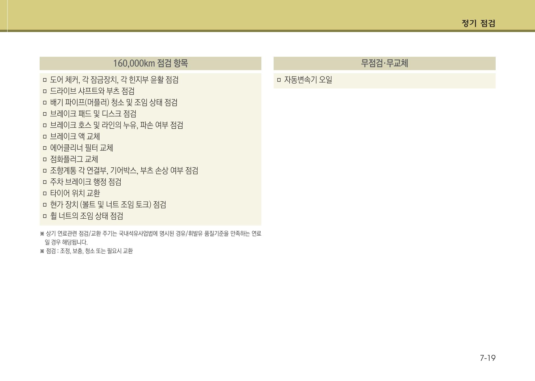 K7 차량 매뉴얼 364페이지
