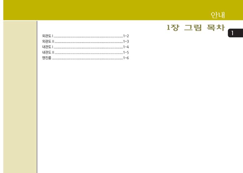 K7 차량 매뉴얼 4페이지