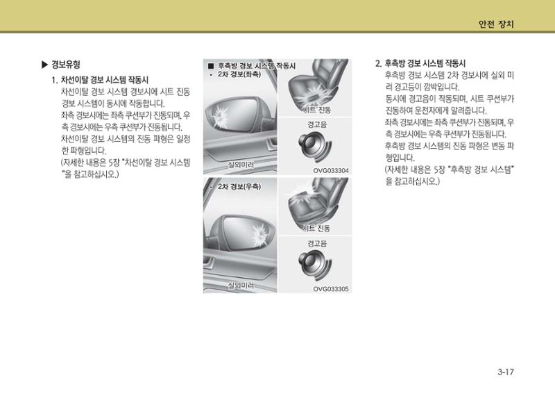 K7 차량 매뉴얼 44페이지
