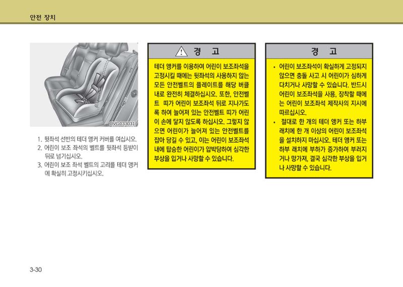 K7 차량 매뉴얼 57페이지