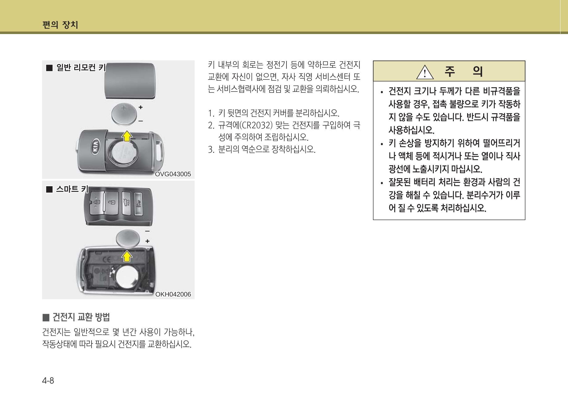 K7 차량 매뉴얼 85페이지