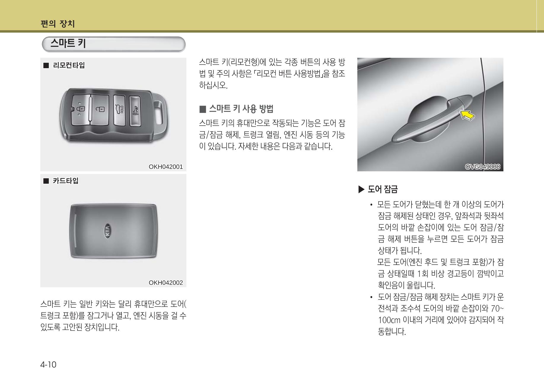 K7 차량 매뉴얼 87페이지