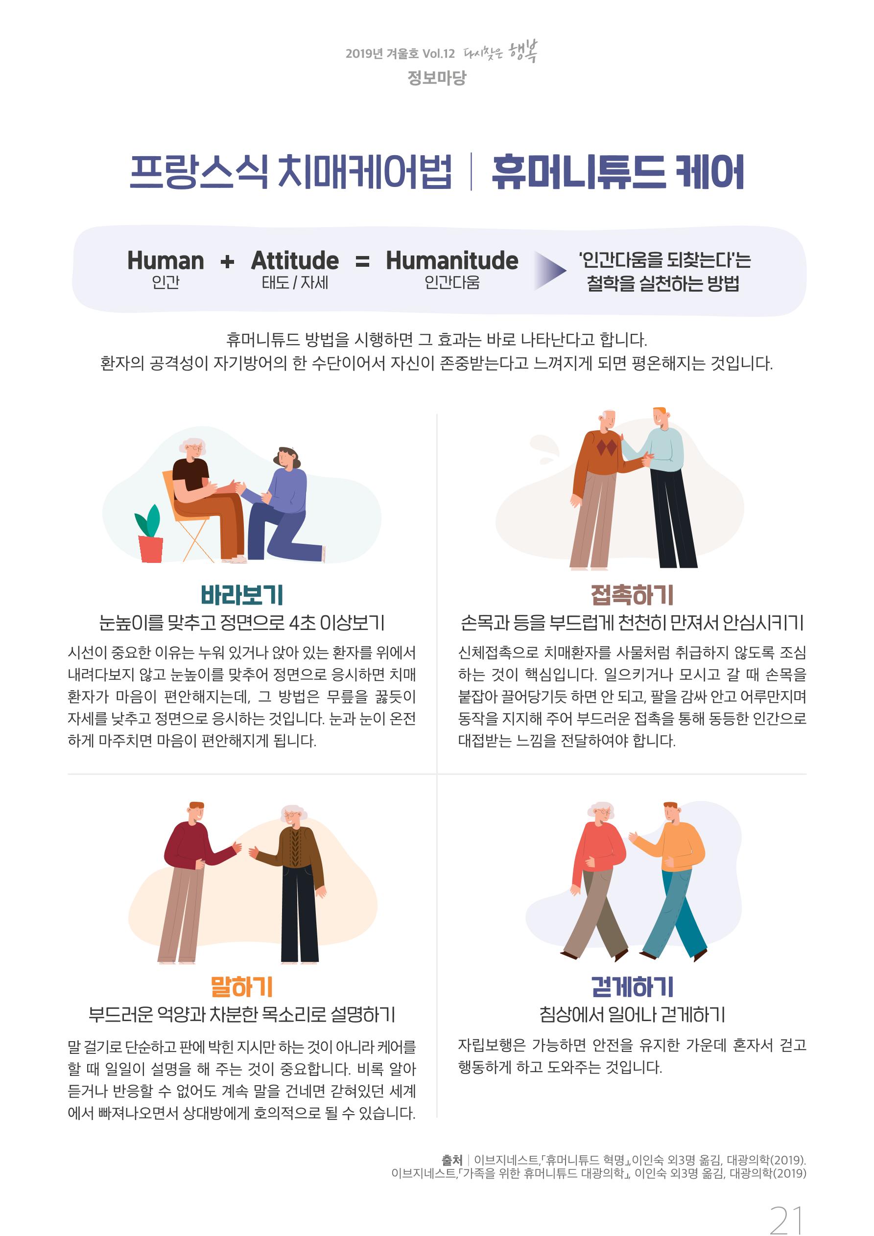 강원도광역치매센터 2019년 겨울호 소식지 21페이지