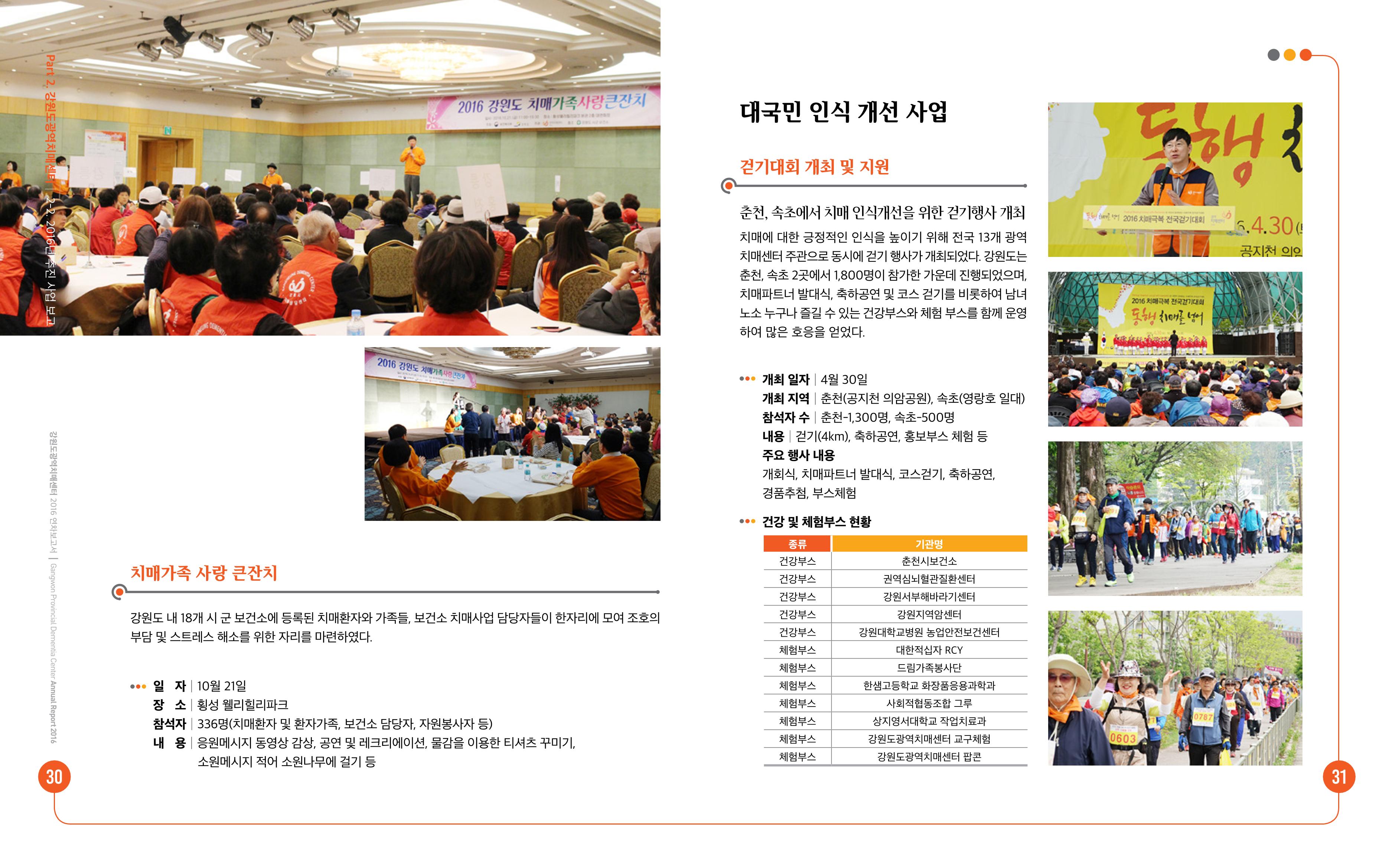 2016년 강원도광역치매센터 연차보고서 16페이지