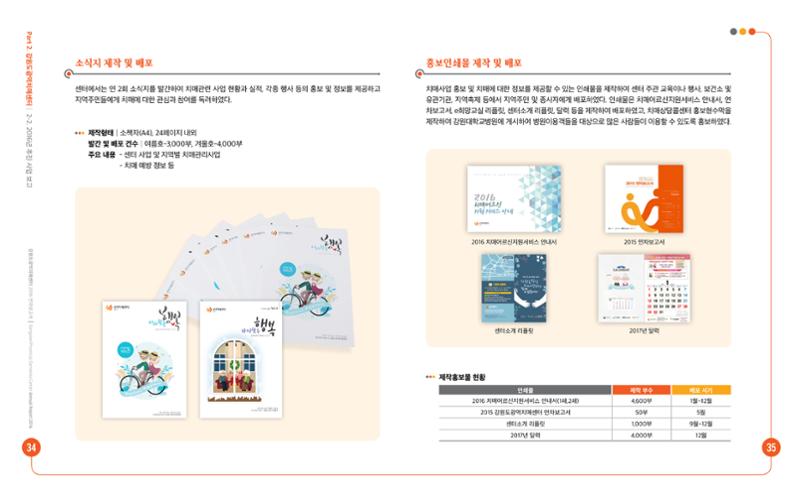 2016년 강원도광역치매센터 연차보고서 18페이지