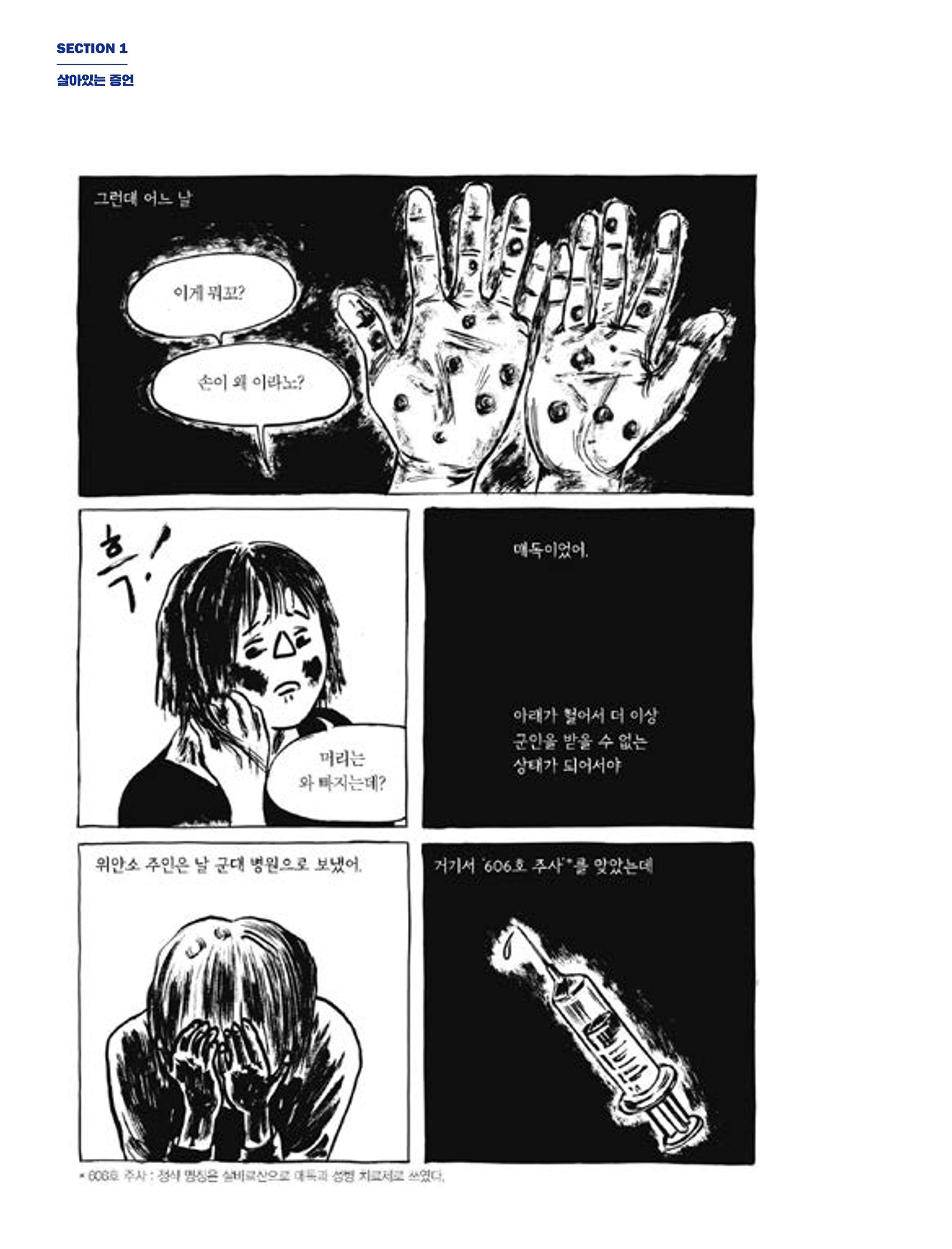 한국만화박물관 위안부 도록 국문 50페이지