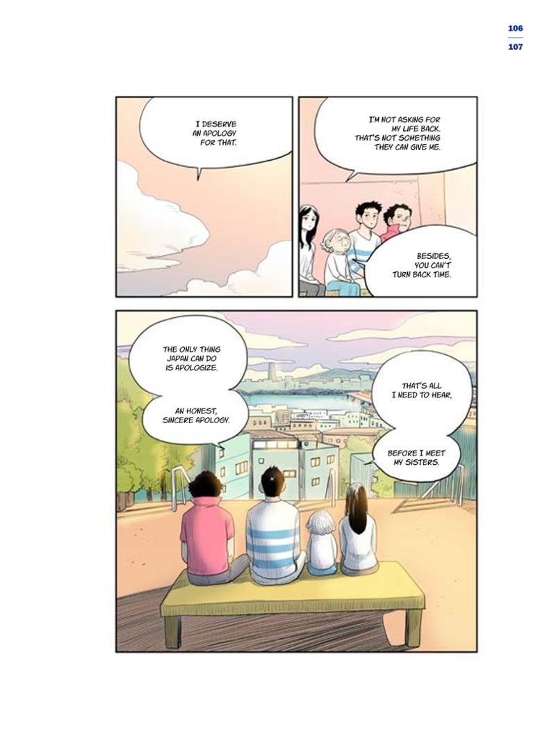 한국만화박물관 위안부 도록 영문 109페이지