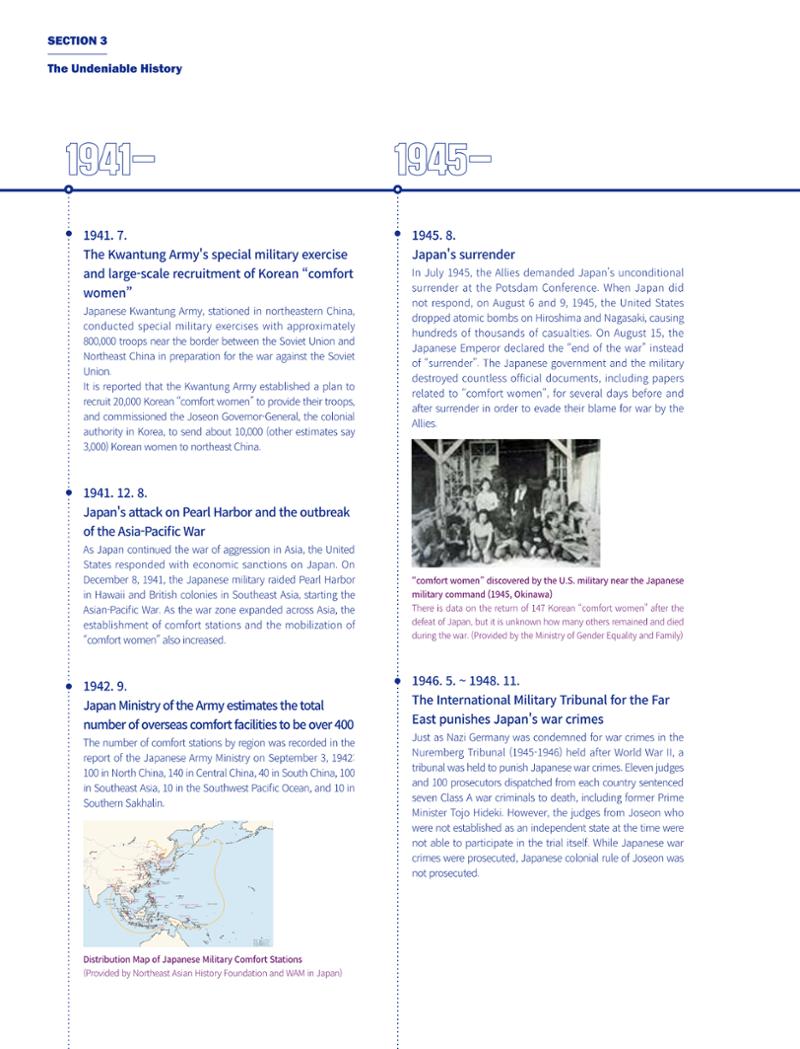 한국만화박물관 위안부 도록 영문 128페이지
