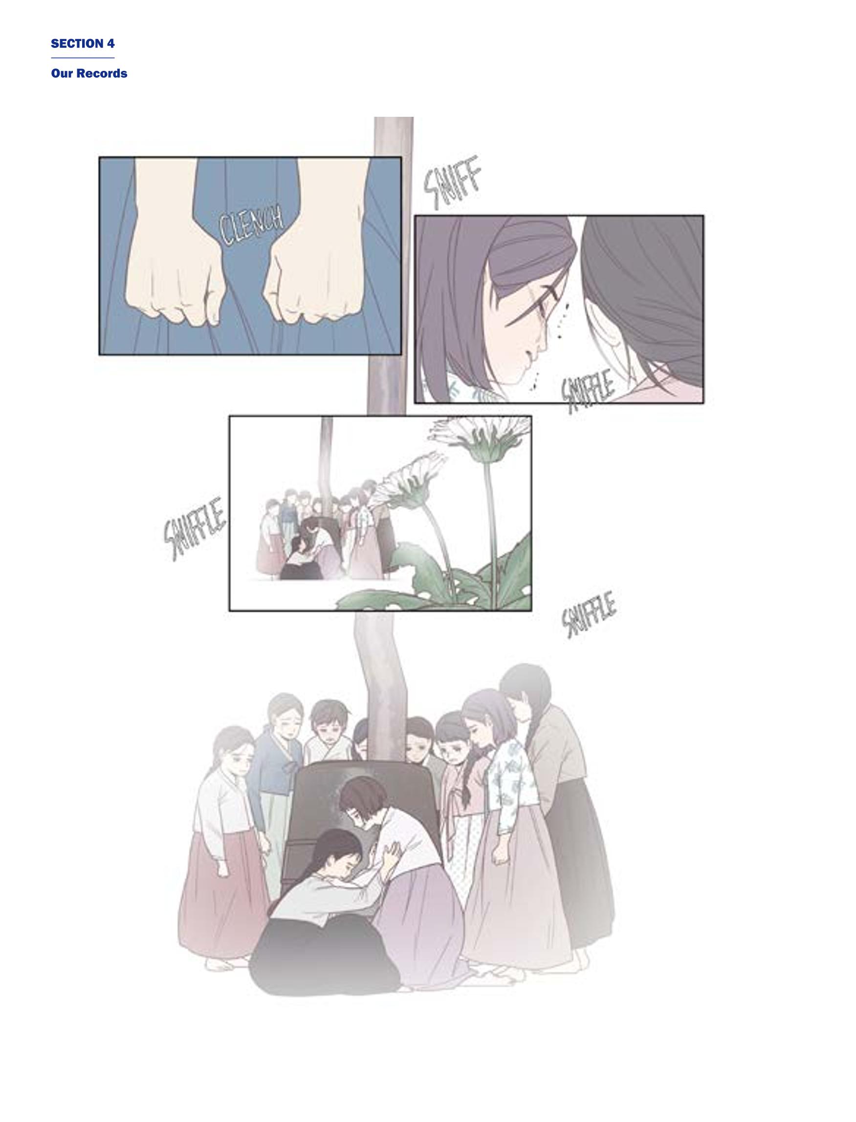 한국만화박물관 위안부 도록 영문 214페이지