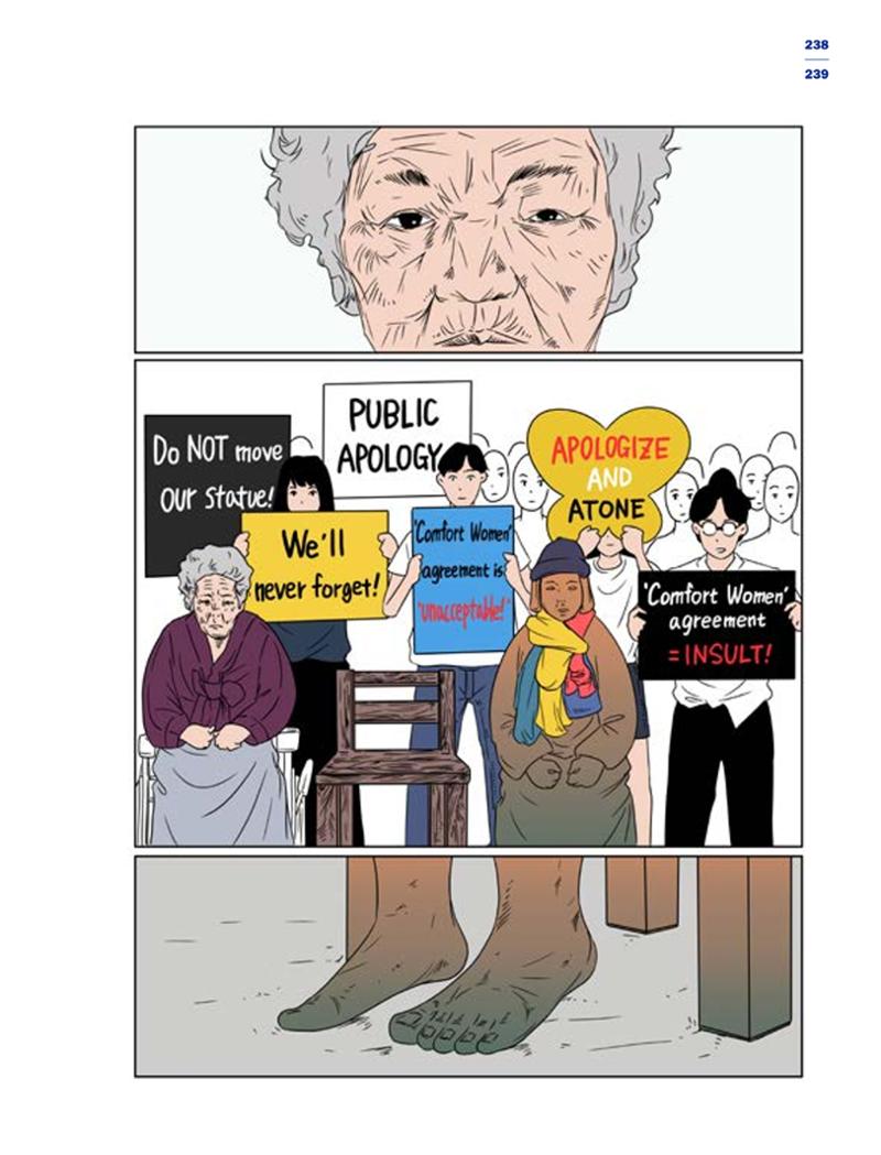 한국만화박물관 위안부 도록 영문 241페이지