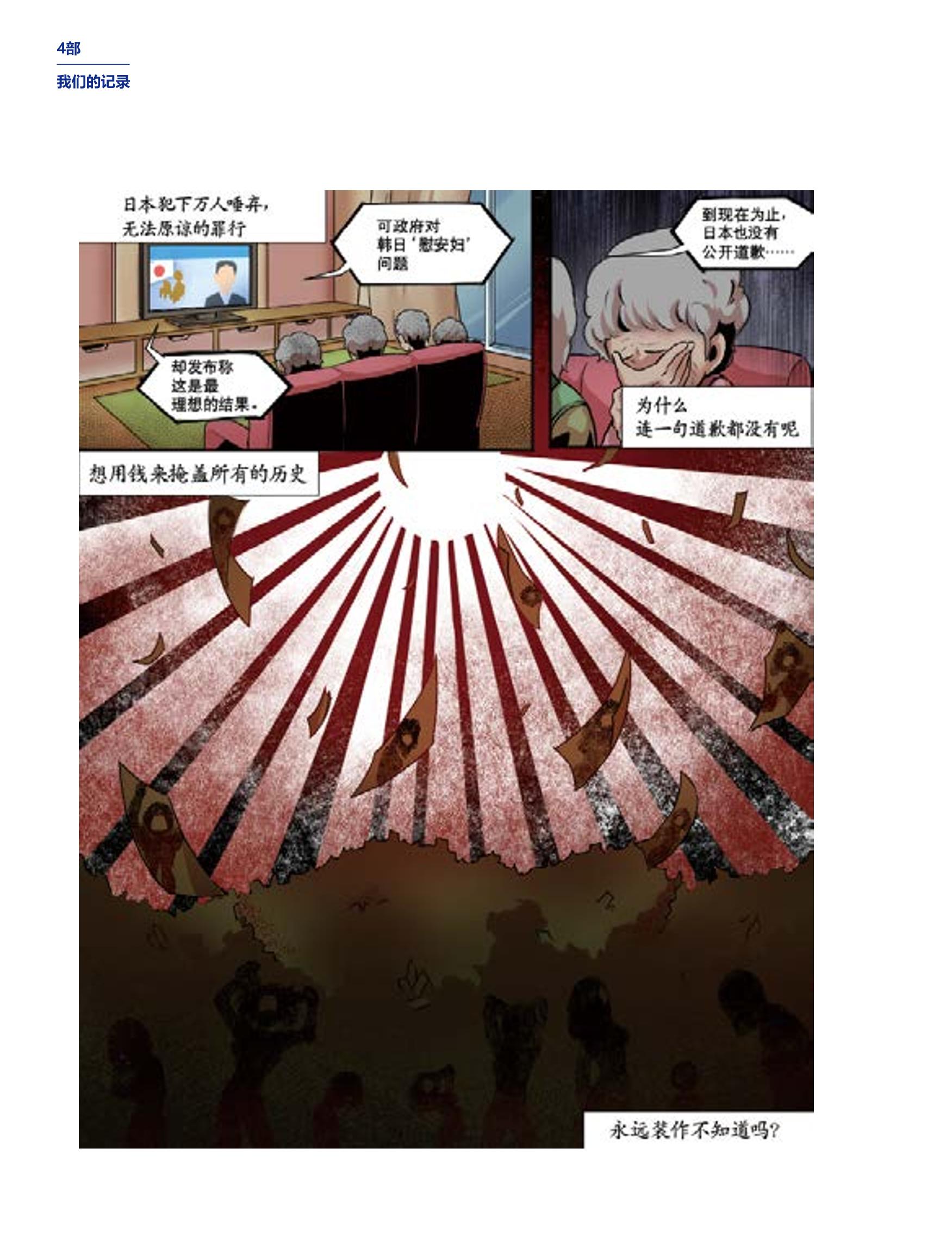 한국만화박물관 위안부 도록 중문 184페이지