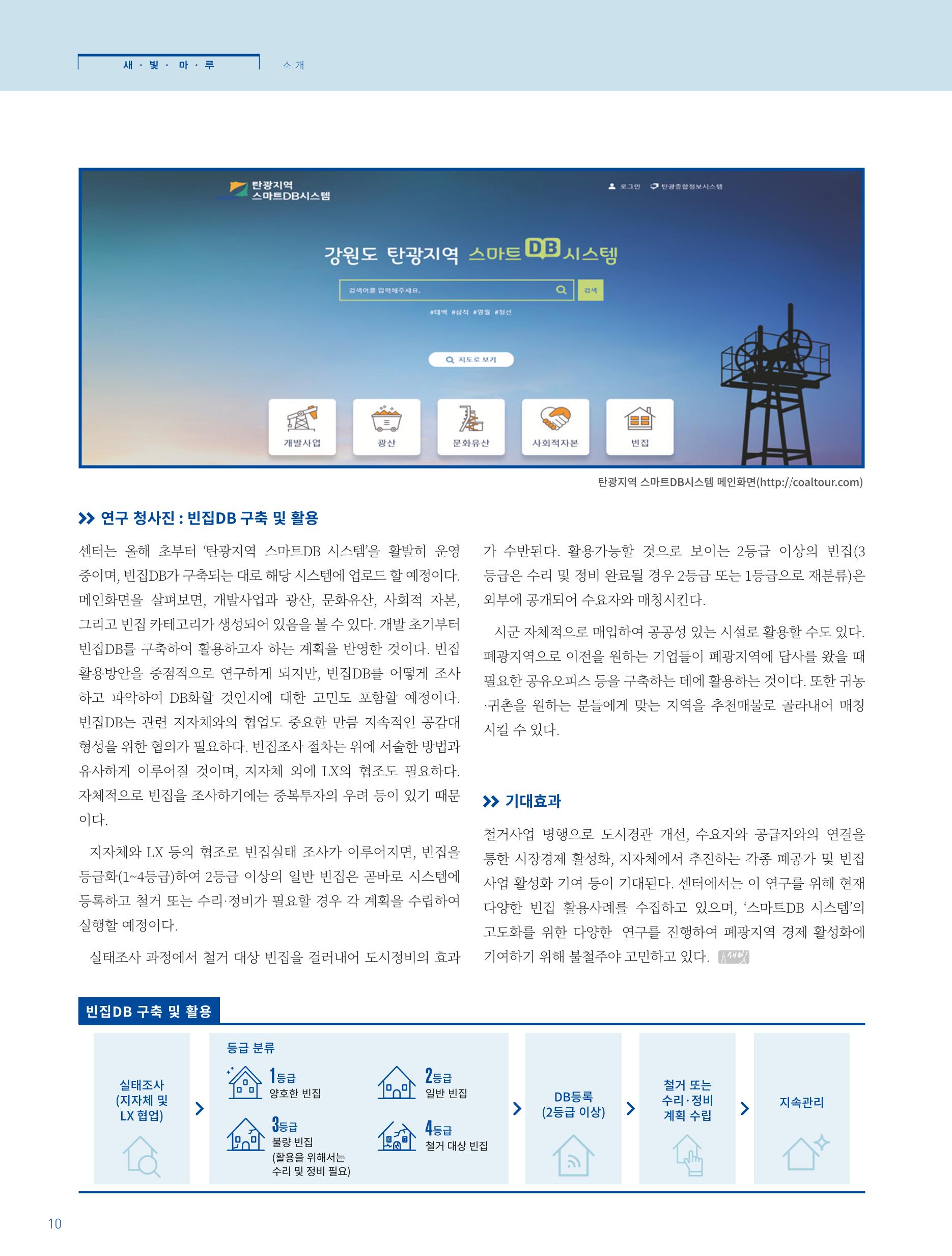 탄광지역발전을 위한 소식지 새빛마루 4호 10페이지