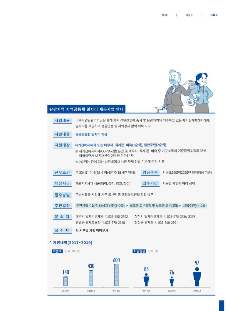 탄광지역발전을 위한 소식지 새빛마루 4호 13페이지