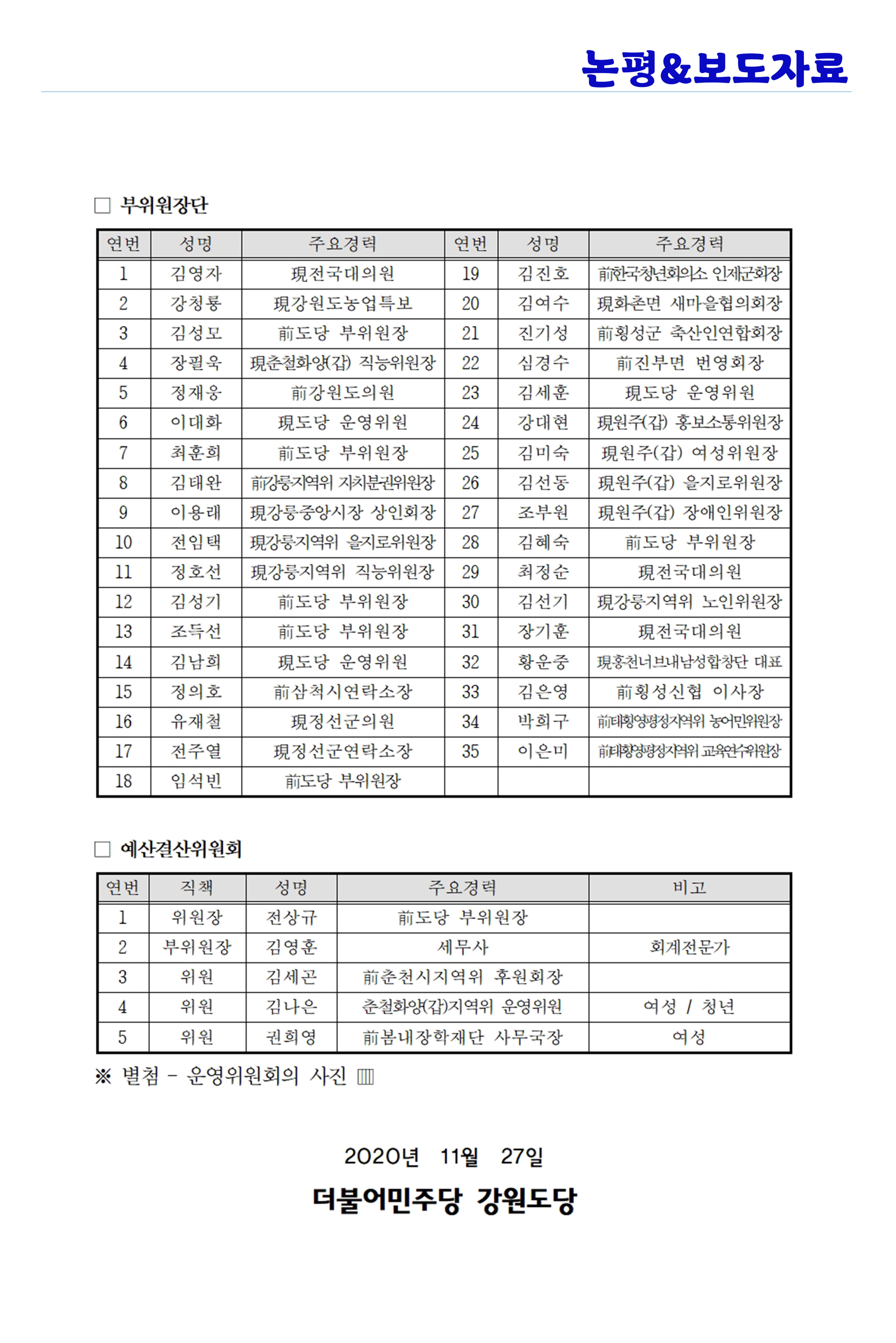 더불어민주당 강원도당 소식지 55페이지
