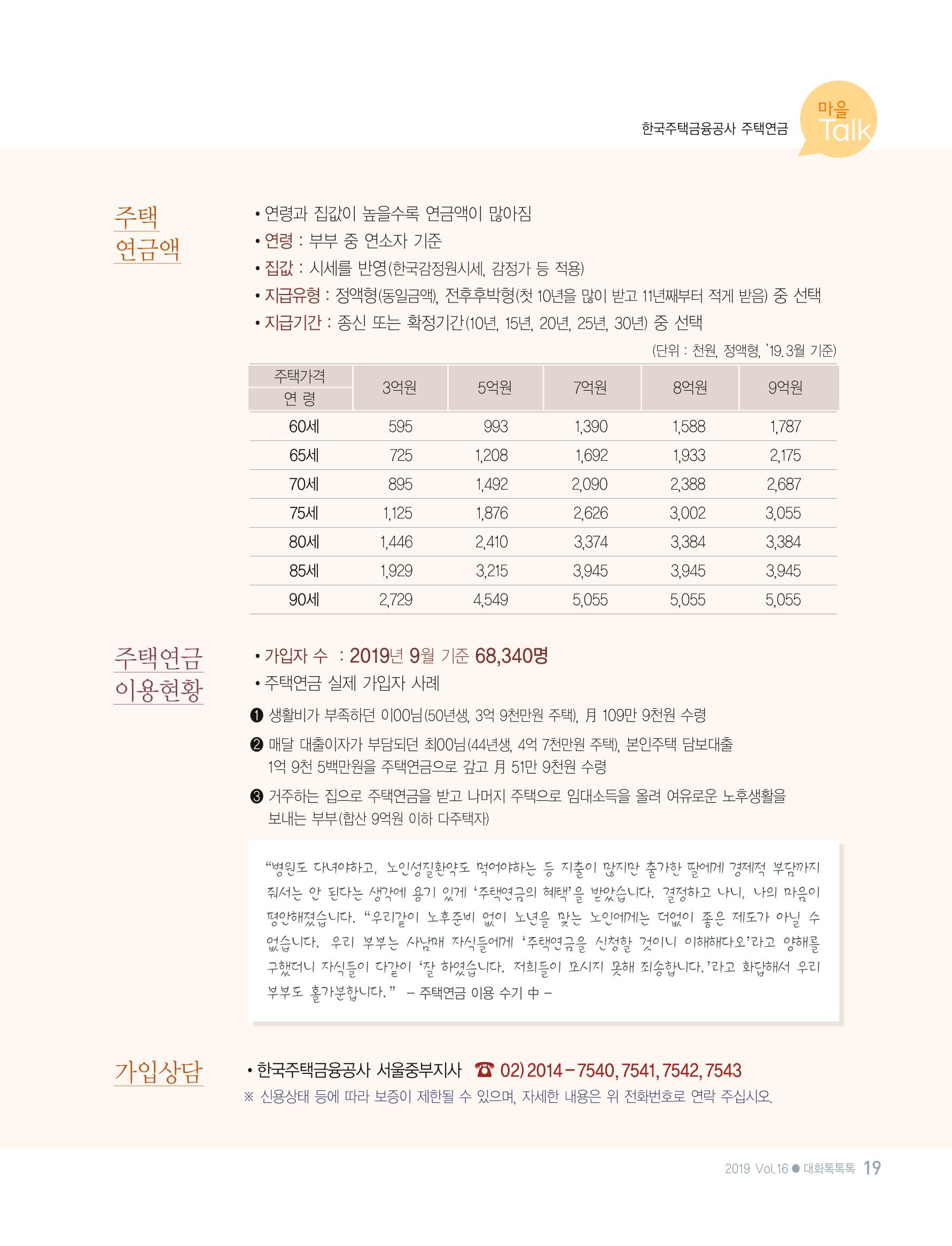 대화노인종합복지관 대화 톡톡톡 16호 소식지 19페이지