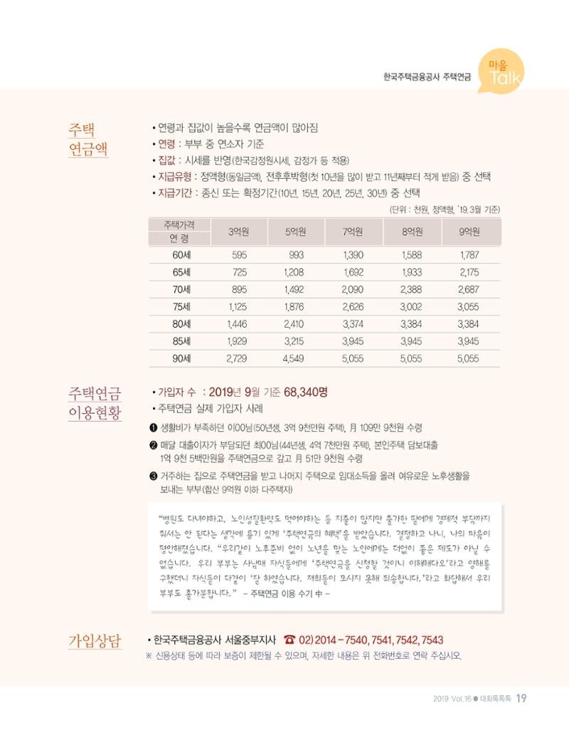 대화노인종합복지관 대화 톡톡톡 16호 소식지 19페이지