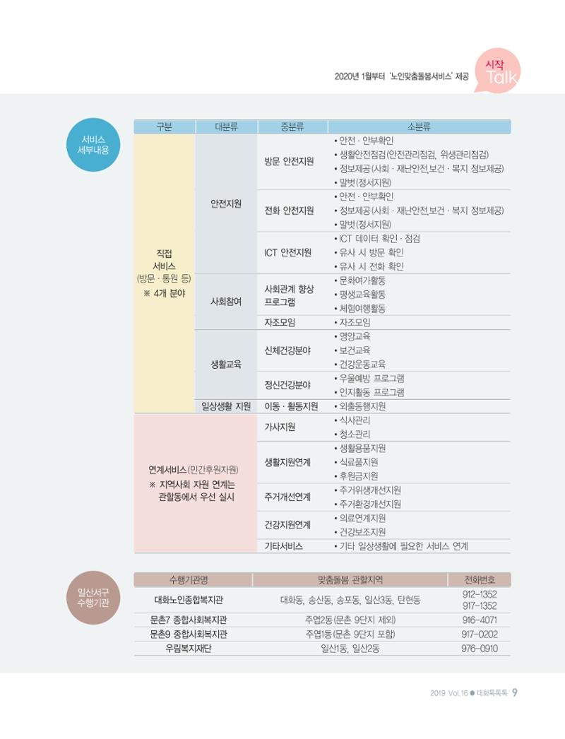 대화노인종합복지관 대화 톡톡톡 16호 소식지 9페이지