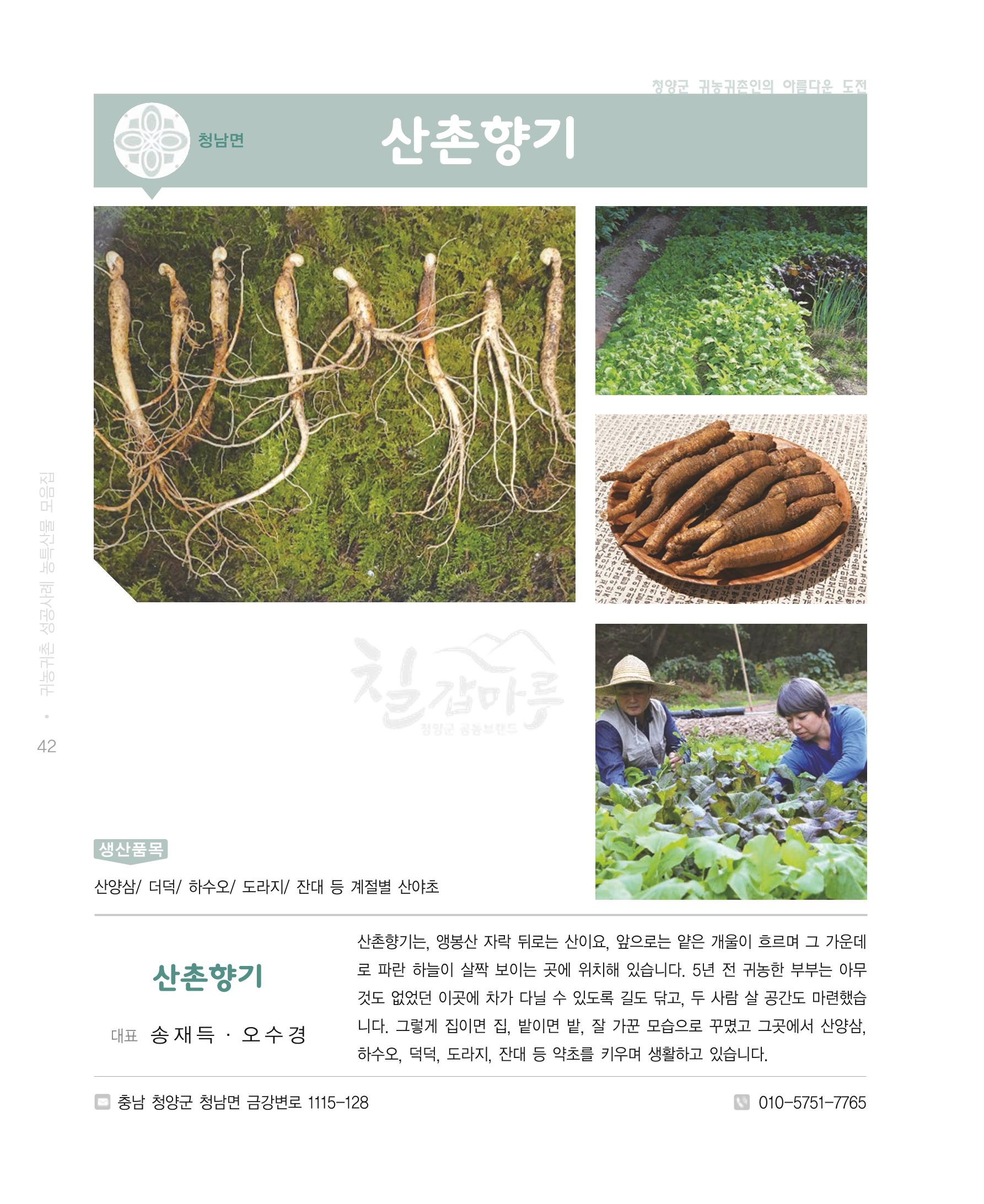 행복한 청양 건강한 밥상 42페이지