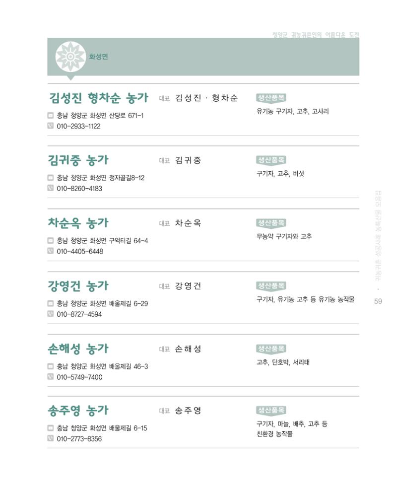 행복한 청양 건강한 밥상 59페이지