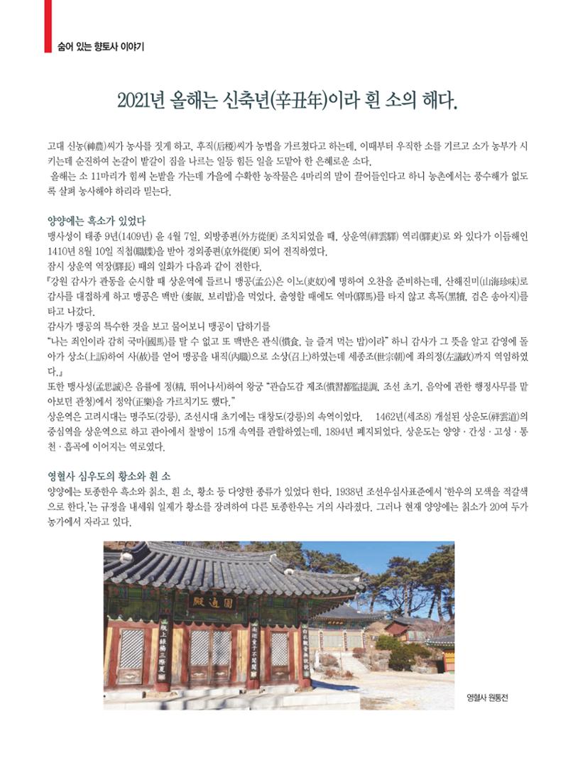 양양소식 2021. 1월호 22페이지