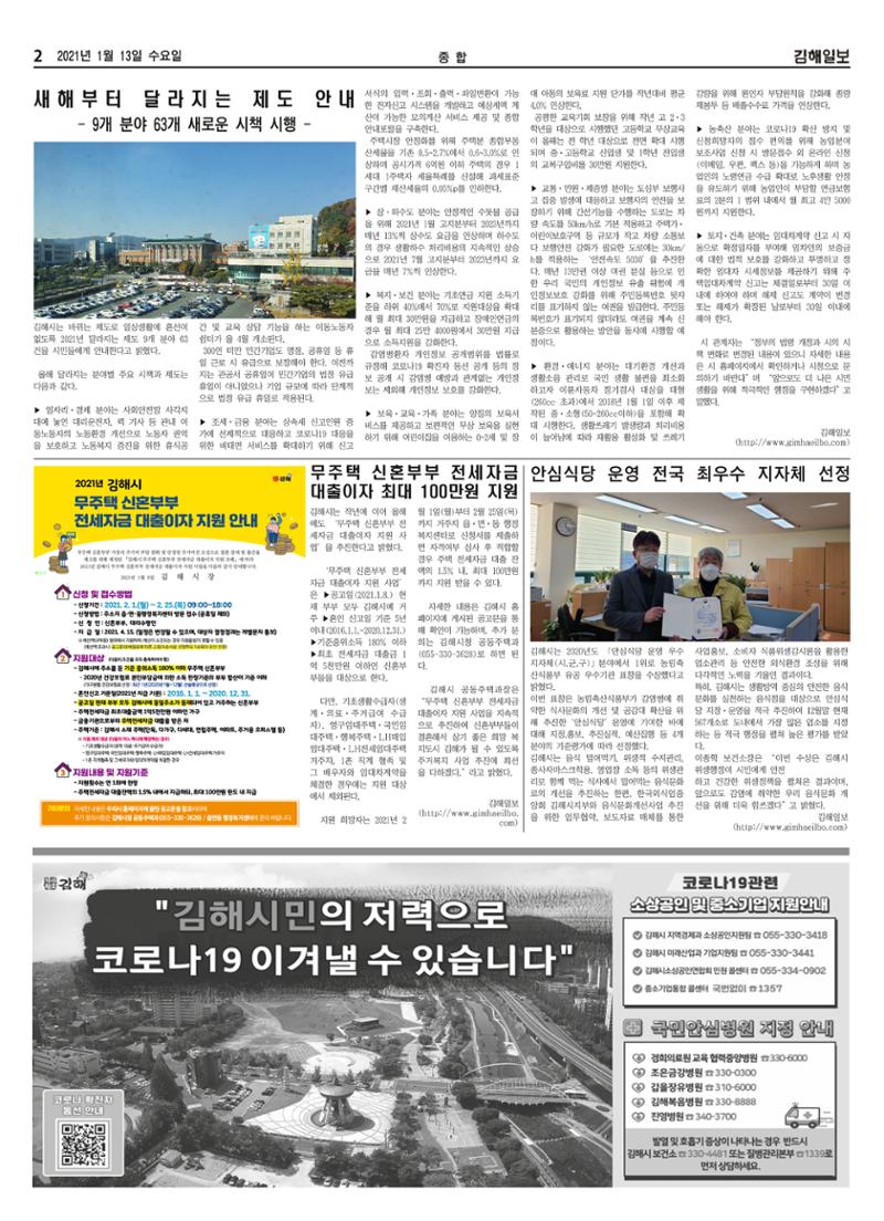 김해일보179호20210113 2페이지
